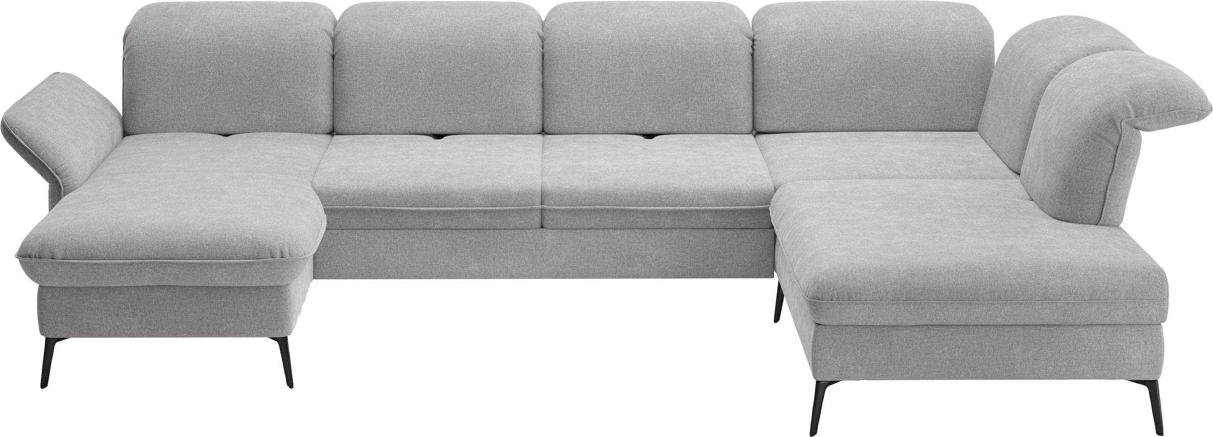 sit&more Wohnlandschaft »Emely, inkl. Sitztiefenverstellung«, wahlweise mit Bettfunktion,Bettkasten,Kopf- & Armteilverstellung