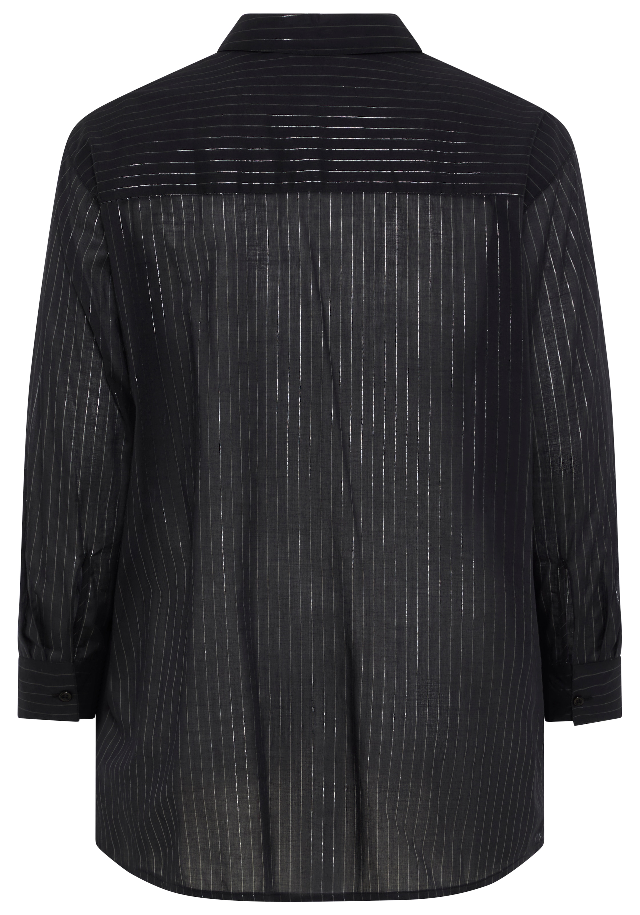 Laura Scott CURVE Klassische Bluse »Große Größen« femininer Stil, aus Baumwolle, mit feinem Nadelstreifenmuster