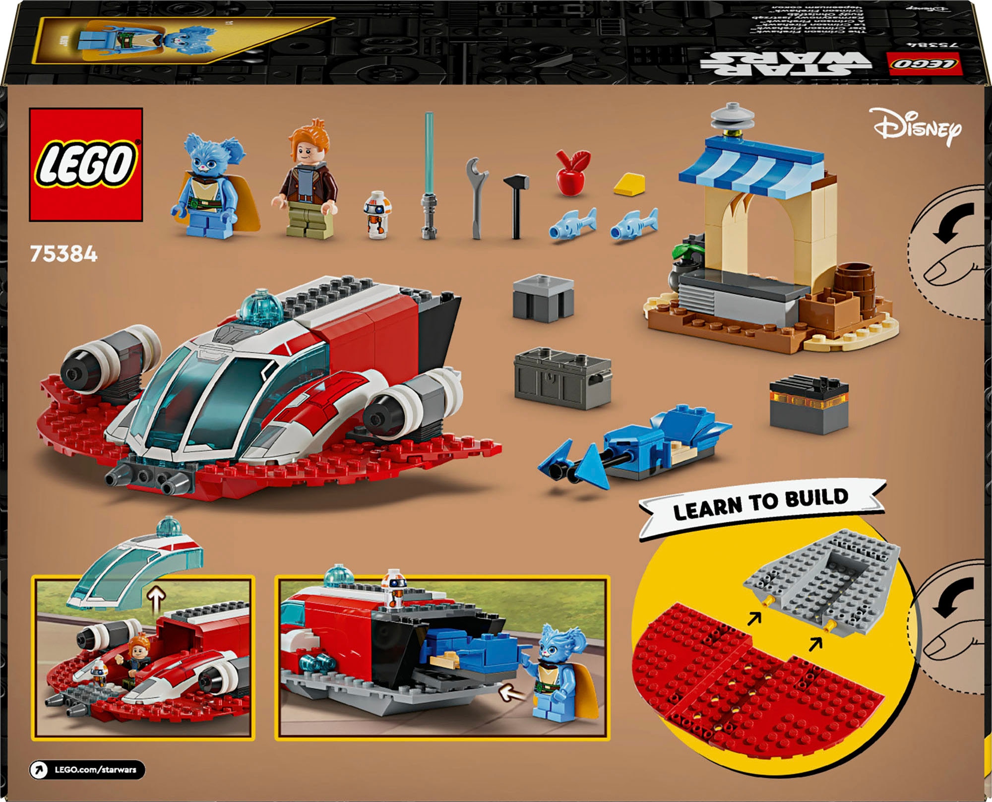 LEGO® Konstruktionsspielsteine »Der Crimson Firehawk™ (75384), LEGO Star Wars™«, (136 St.), Made in Europe