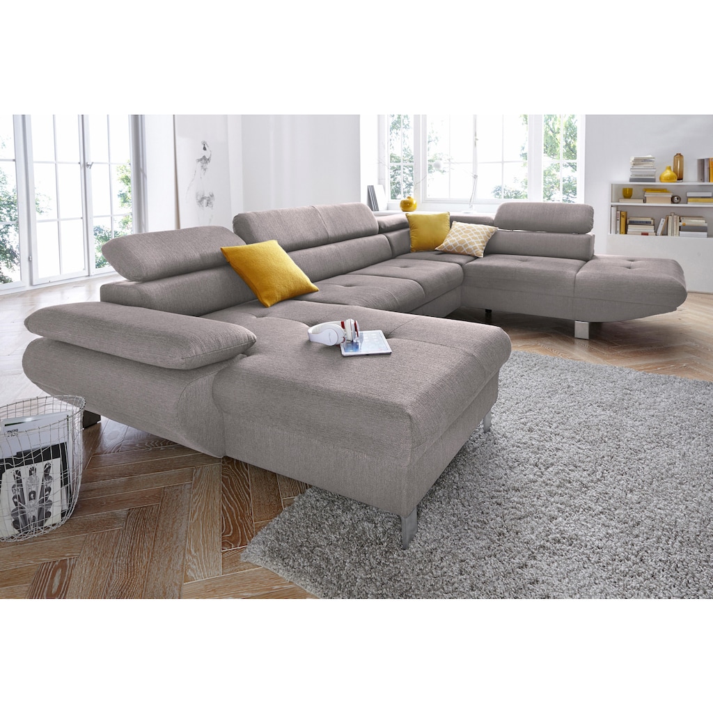 exxpo - sofa fashion Wohnlandschaft »Vinci, U-Form«