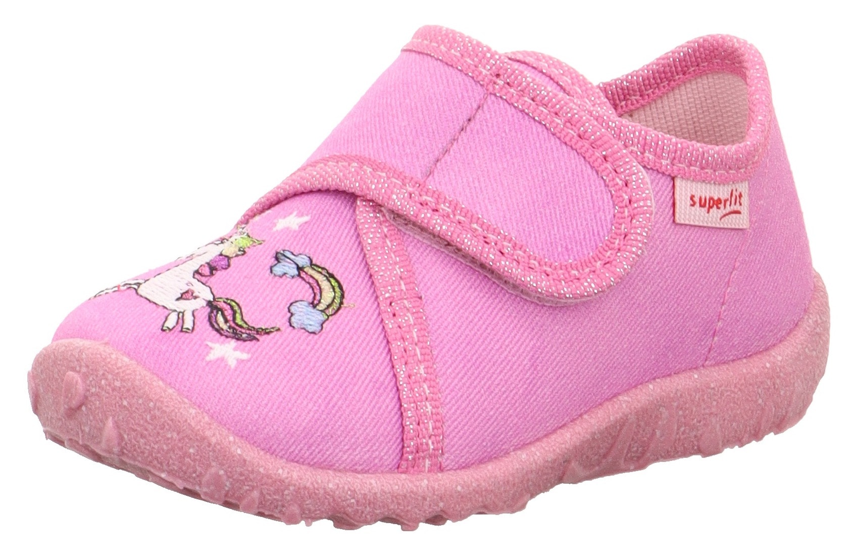 Superfit Hausschuh »SPOTTY WMS: Mittel«, Babyschuh, Klettschuh, Kindergarten Schuh mit Klettverschluss