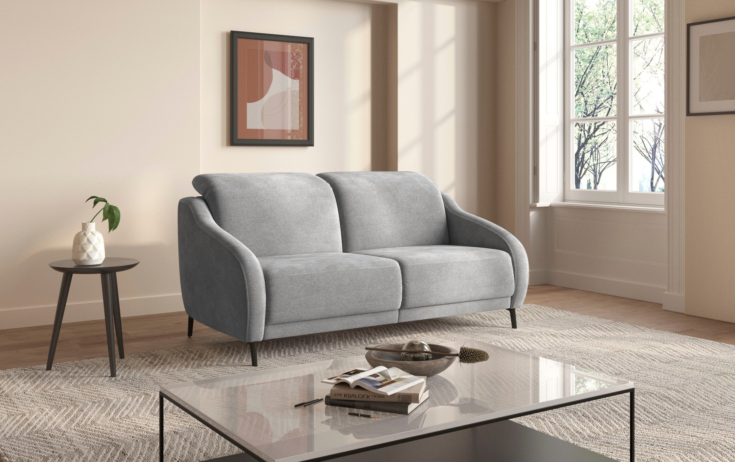 sit&more 3-Sitzer »Blues«, wahlweise mit Klapptisch und USB