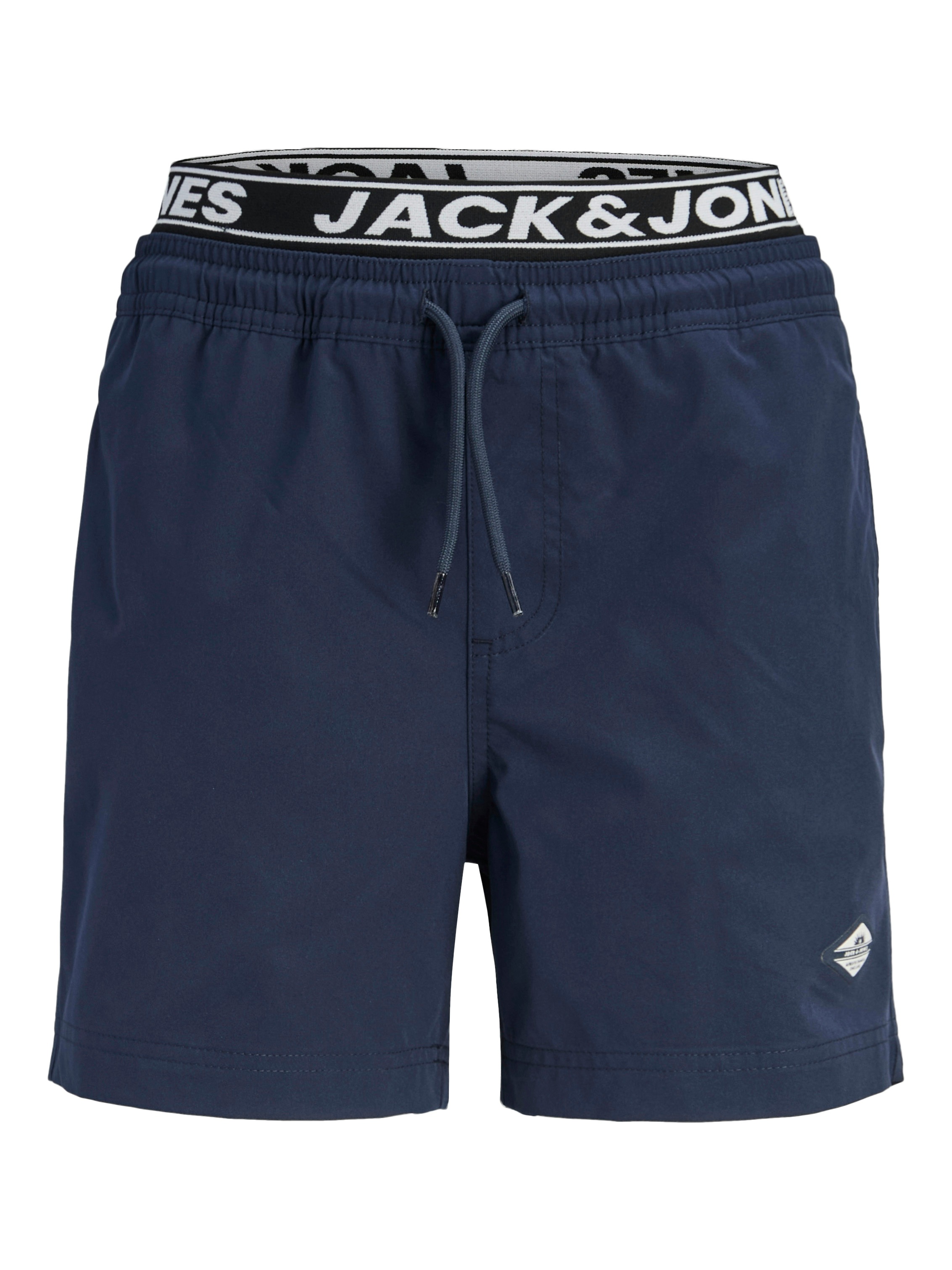 Jack & Jones Junior Badeshorts »JPSTMAUI SURF DOUBLE WB SWIMSHORT SN JNR« mit Logobund und Kordelzug