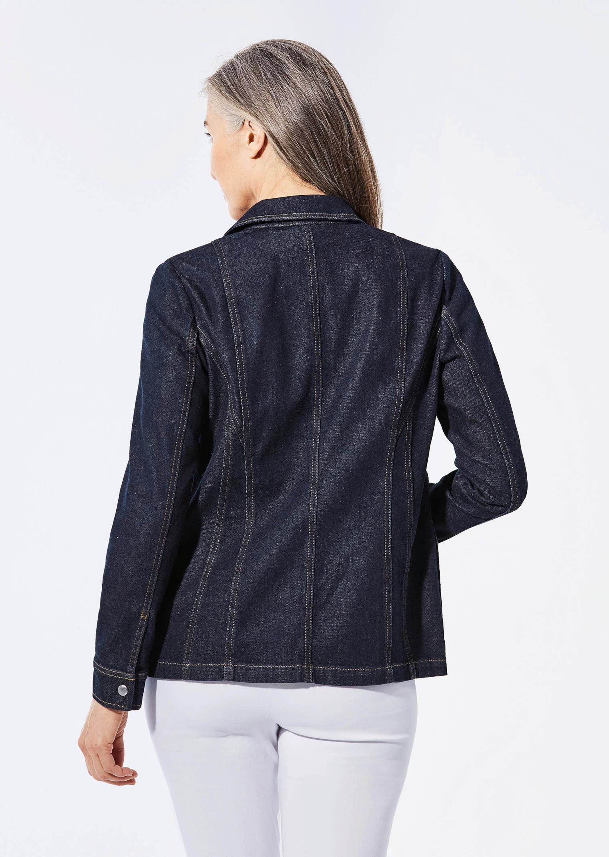 GOLDNER Kurzjacke »Kurzgröße Jeansjacke mit sportlichen Details«