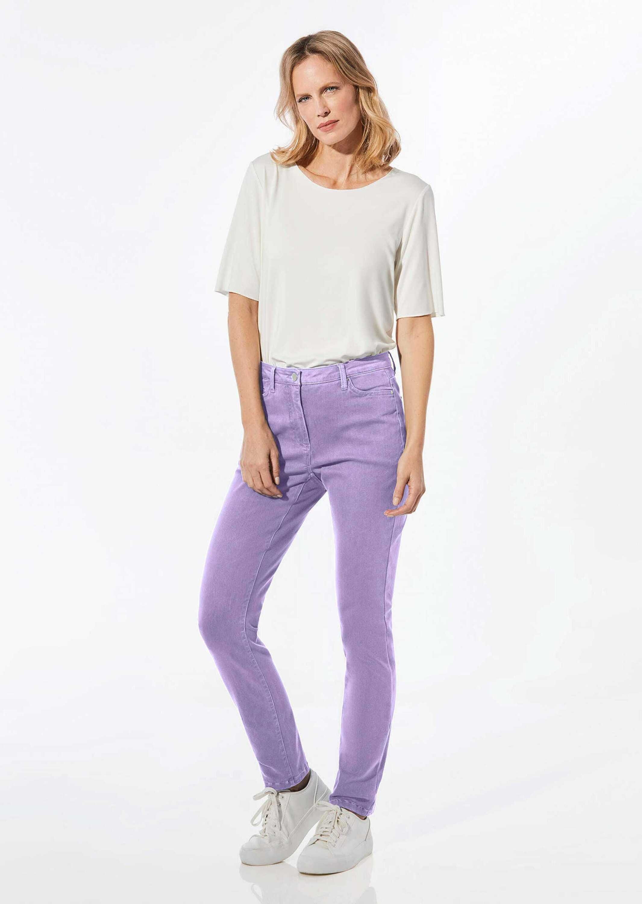 GOLDNER Regular-fit-Jeans »Kurzgröße Lange Freizeithose BELLA mit Formbund«