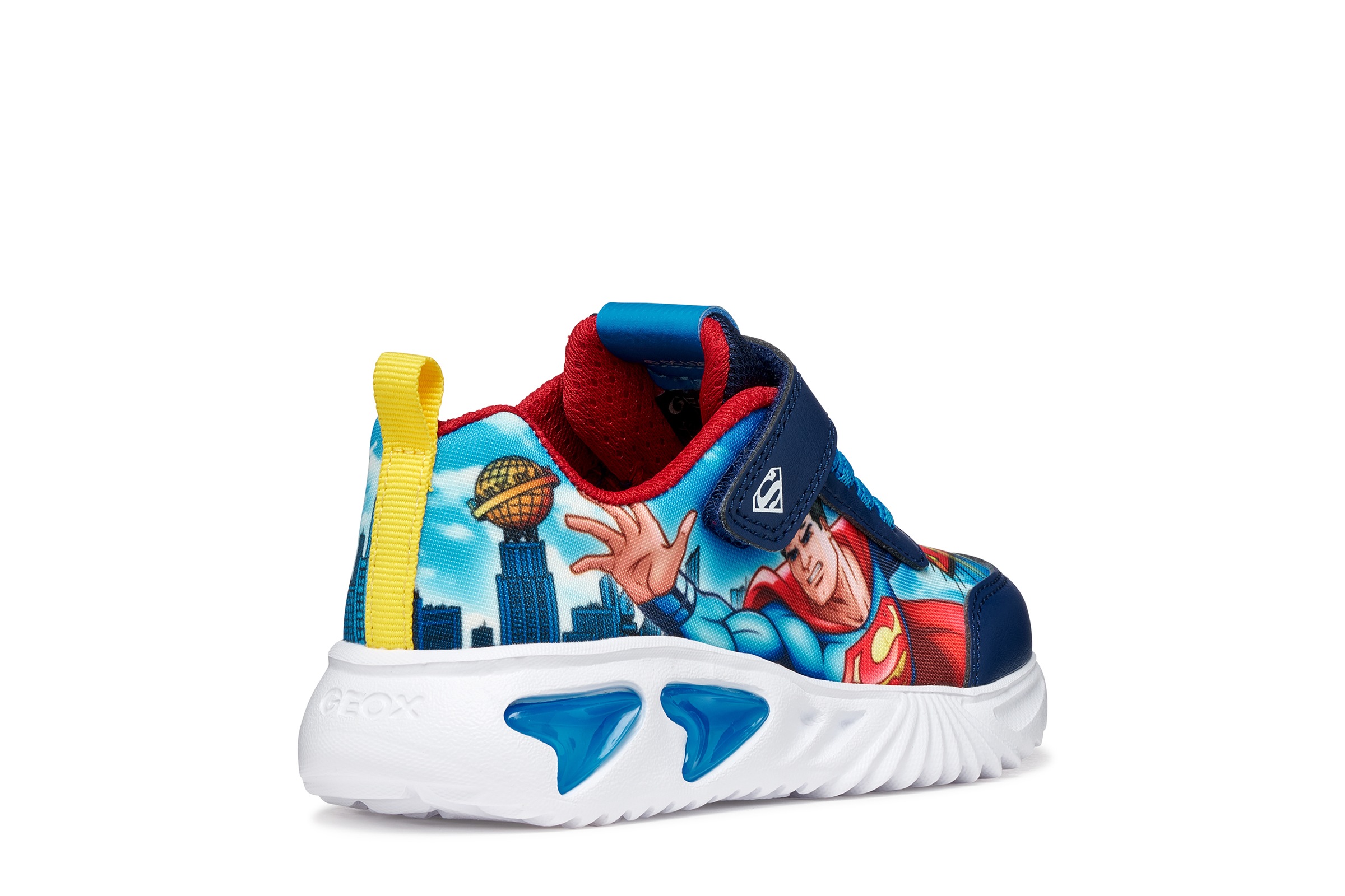 Geox Sneaker »J ASSISTER BOY«  Halbschuh mit Blinkfunktion, Größenschablone zum Download