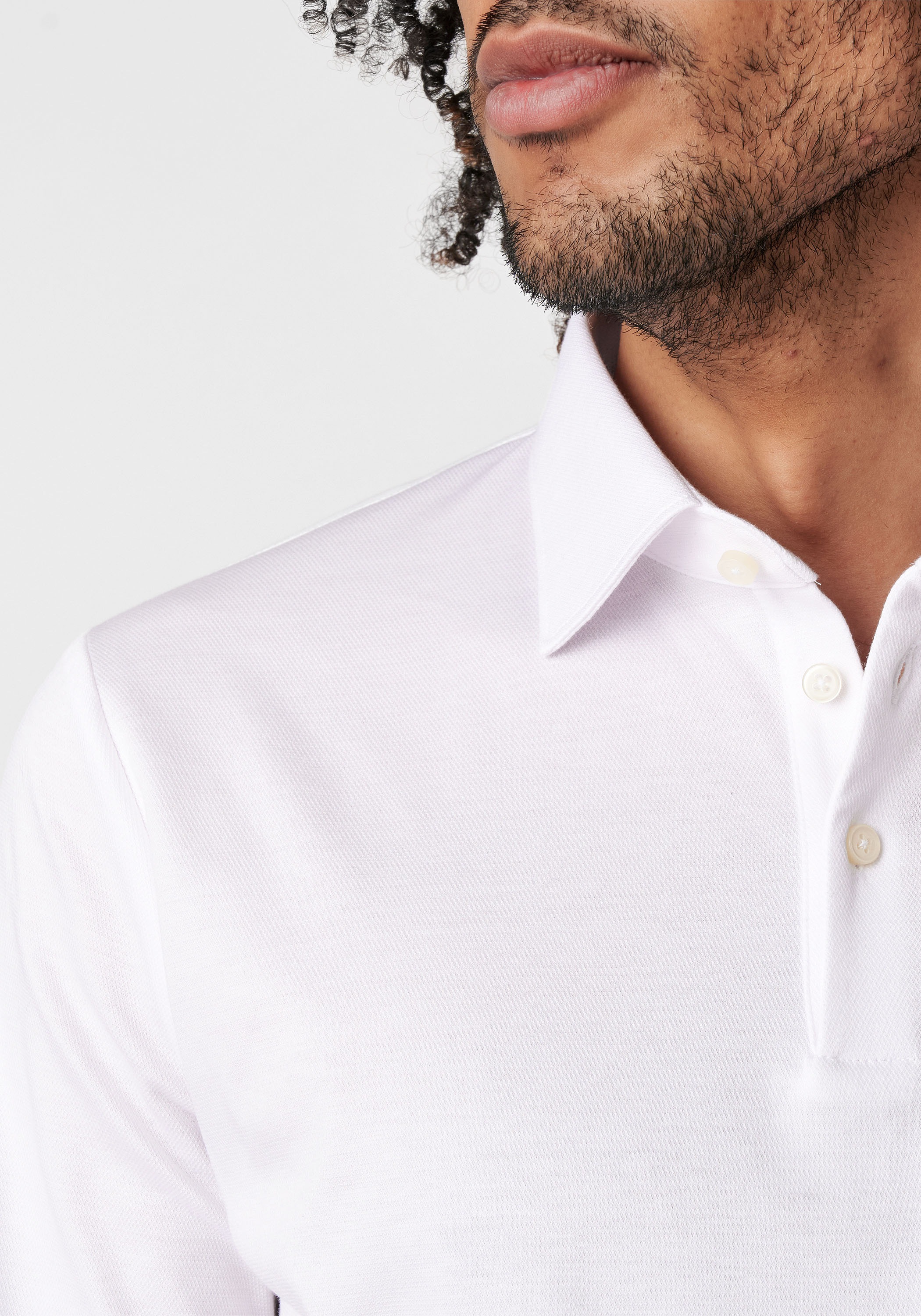 DESOTO Langarm-Poloshirt »Jerseypolo Essential Kent langarm«, Flexibler Stretch