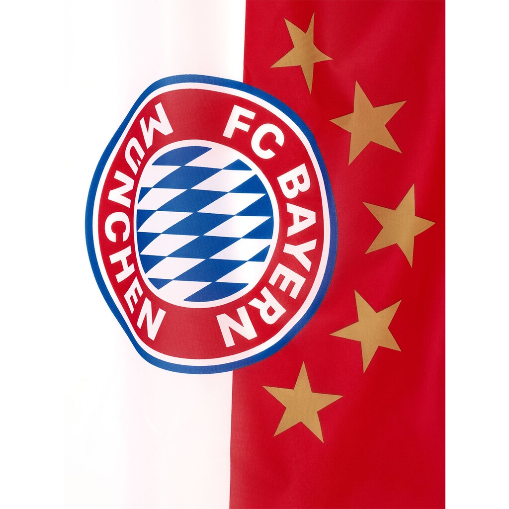 FC Bayern Fahne »FC Bayern München Fahne 5 Sterne Logo 90x60 cm«