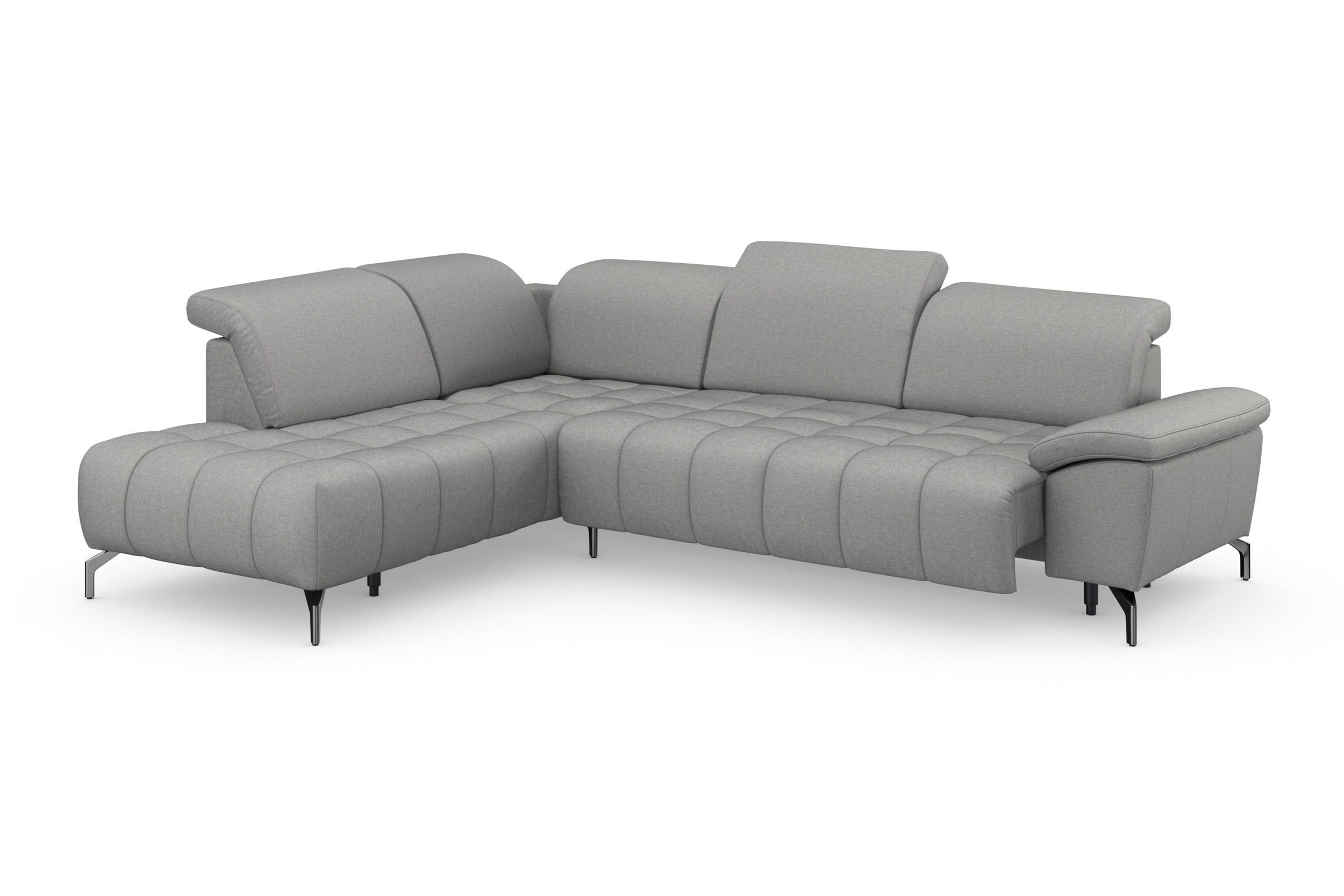 sit&more Ecksofa »Cool L-Form«, wahlweise mit Kopfteilverstellung und Vorziehsitz motorisch
