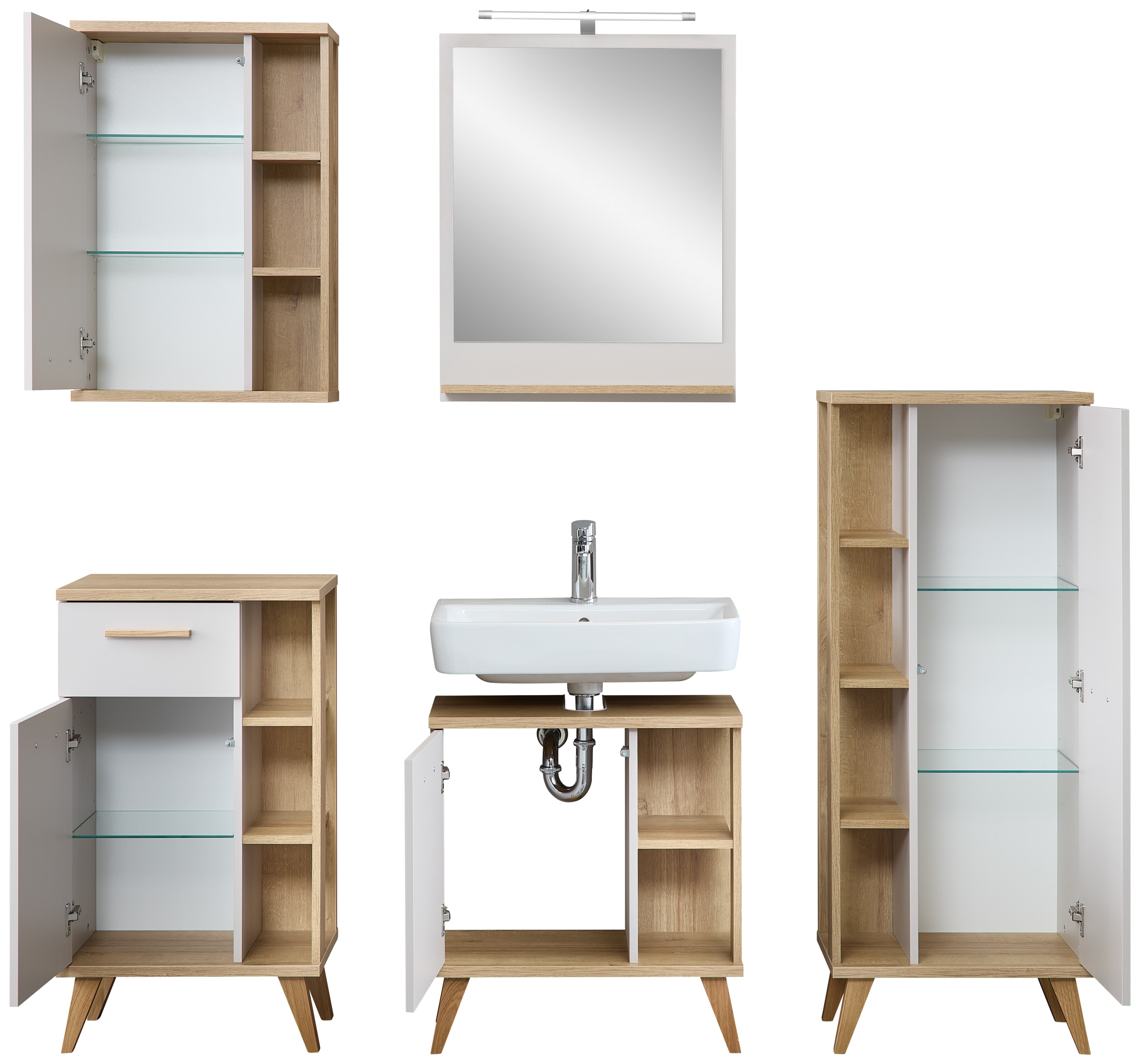 Saphir Badmöbel-Set »Quickset 966« 6 Stk. tlg.