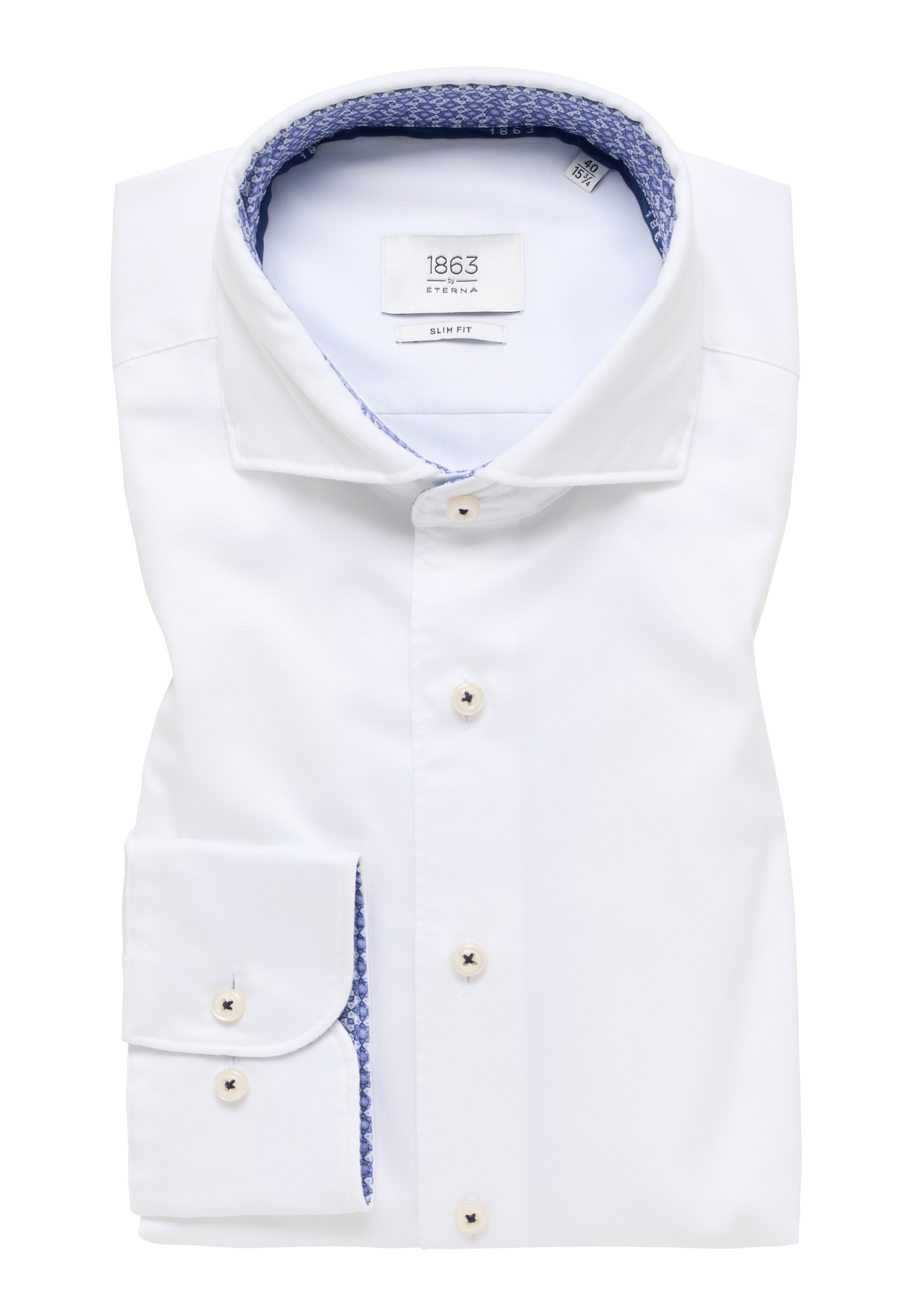 Eterna Langarmhemd »SLIM FIT«, EASY IRON (bügelleicht)