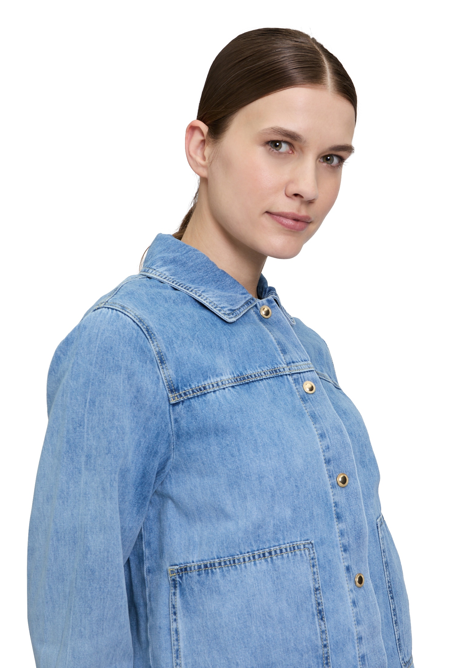 Cartoon Jeansblazer »Jeansjacke mit aufgesetzten Taschen«