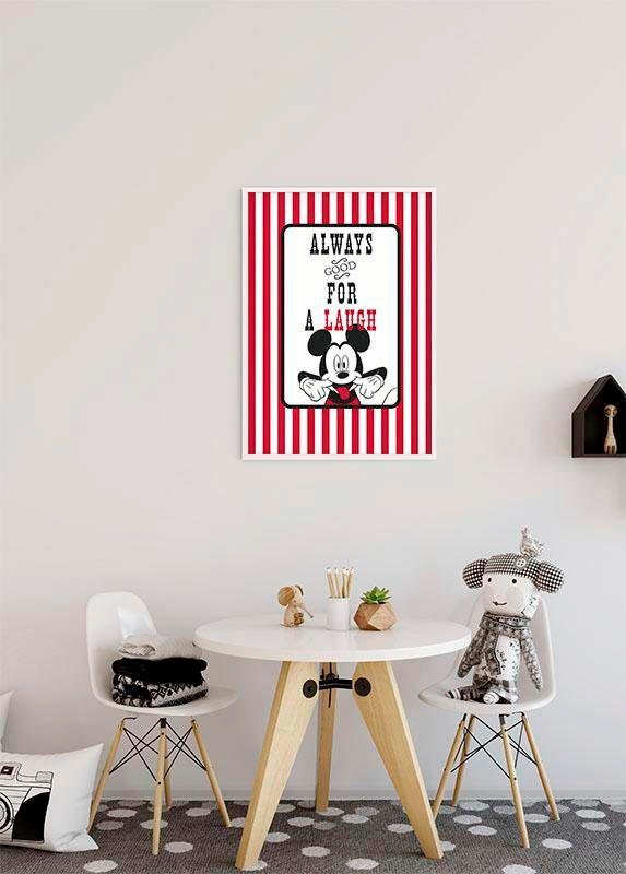 Komar Poster »Mickey Mouse Laugh«, Disney, (1 St.), Kinderzimmer, Schlafzimmer, Wohnzimmer