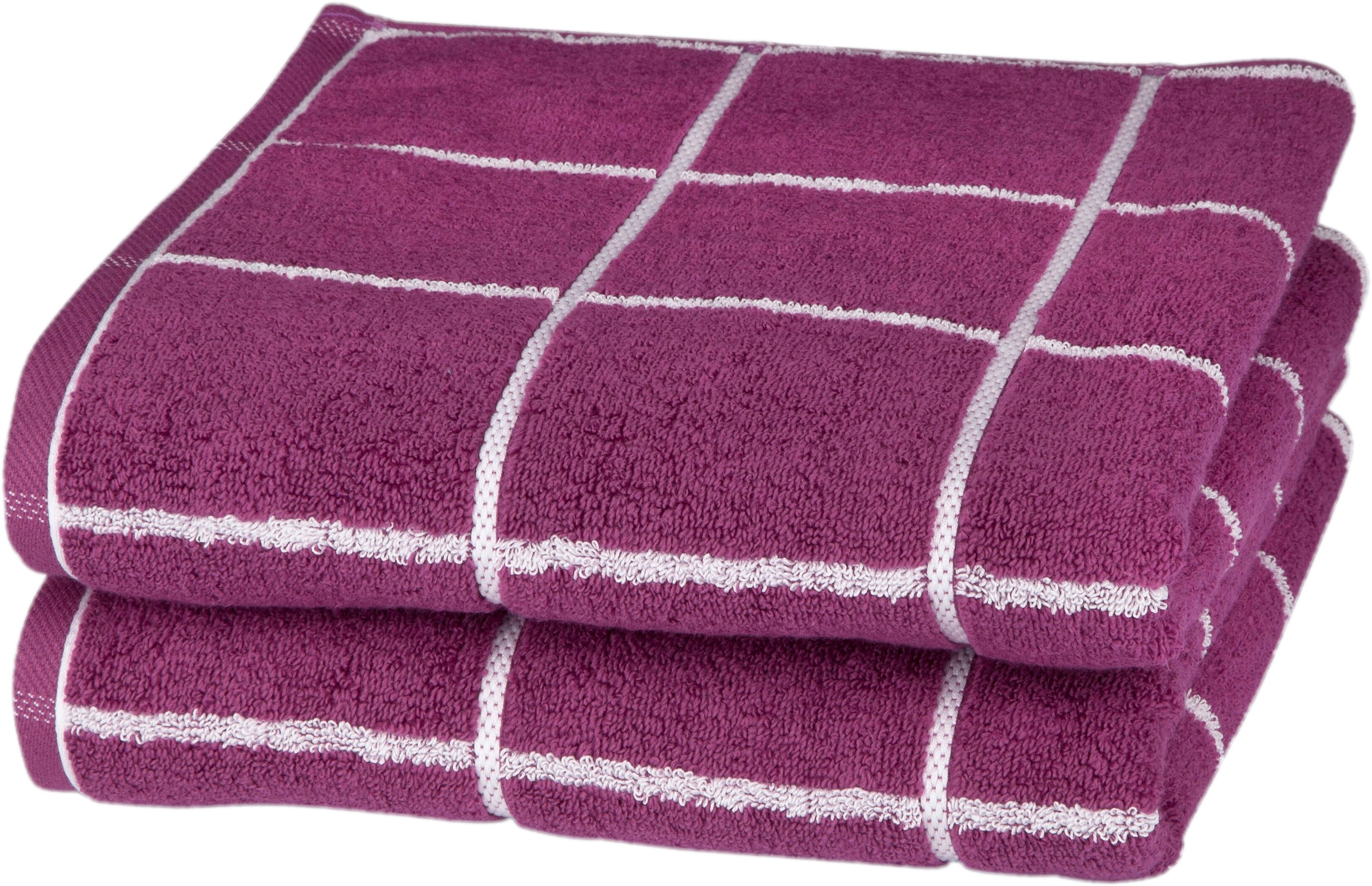 ROSS Handtücher »Cashmere Überkaro«, (2 St.), bestellen bei Farben OTTO modischen in