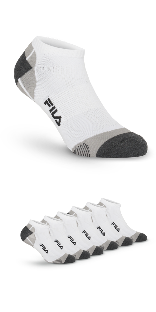 Fila Kurzsocken »UNISEX INVISIBLE MULTISPORT« 6 Stk. tlg. mit Logo-Schriftzug in weiß, Größe 39-42