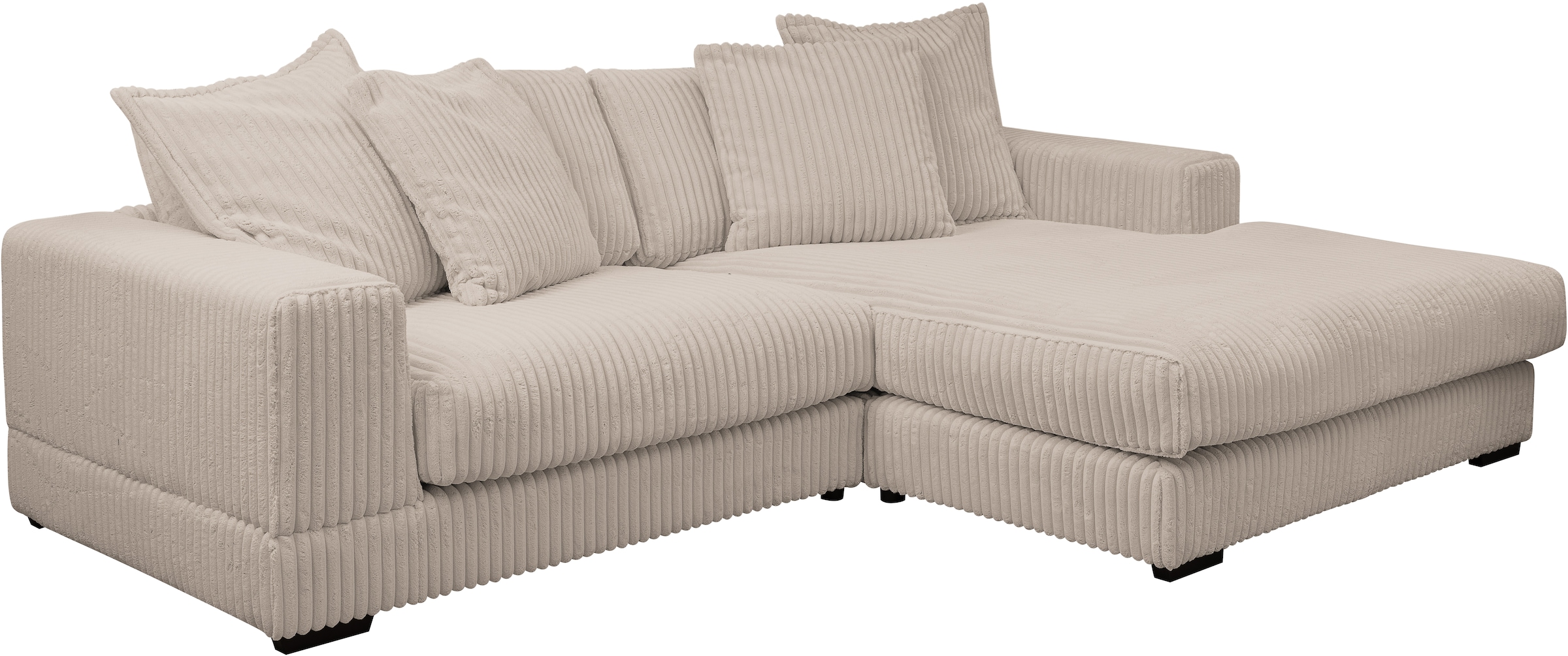 WERK2 Ecksofa »Eldorado, Megasofa, Polsterecke mit viel Platz, Breite 285cm, L-Form«, Design Ecksofa, besonders weicher Sitzkomfort, extra breite Recamiere
