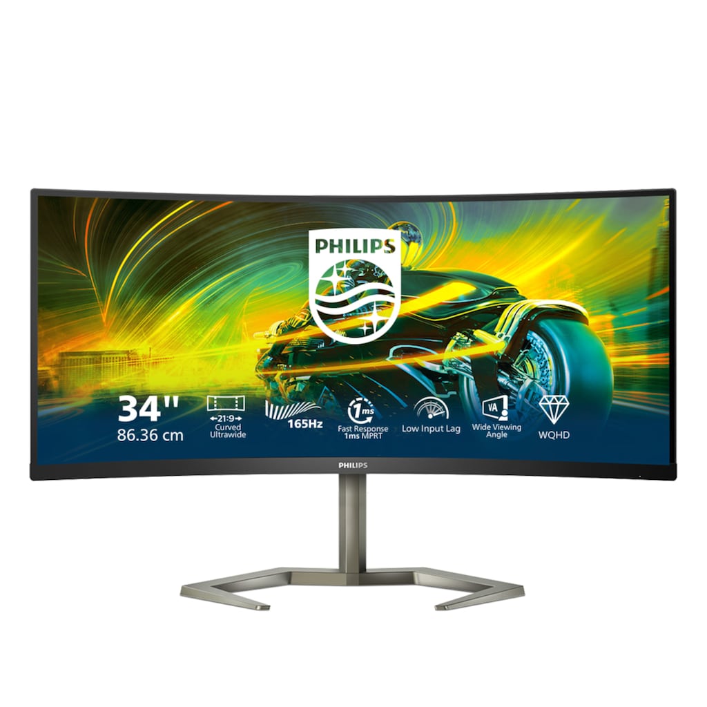Philips Curved-Gaming-Monitor »34M1C5500VA«, 86,4 cm/34 Zoll, 3440 x 1440 px, 1 ms Reaktionszeit, 165 Hz