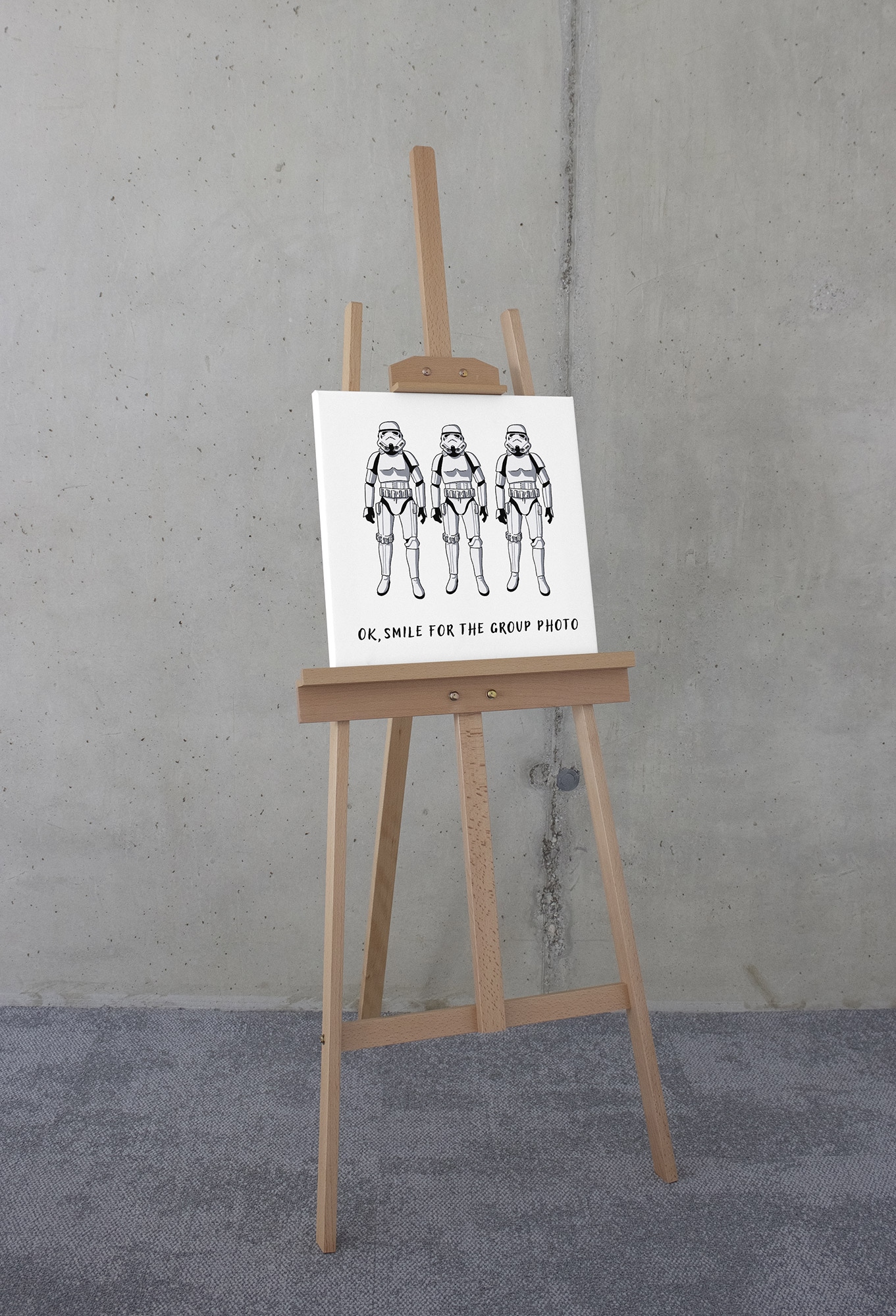 Komar Leinwandbild »Star Wars Stormtrooper Group Photo«, Disney, (1 St.), 40 x 40 cm (Breite x Höhe) - Kinderzimmer, Dekoration