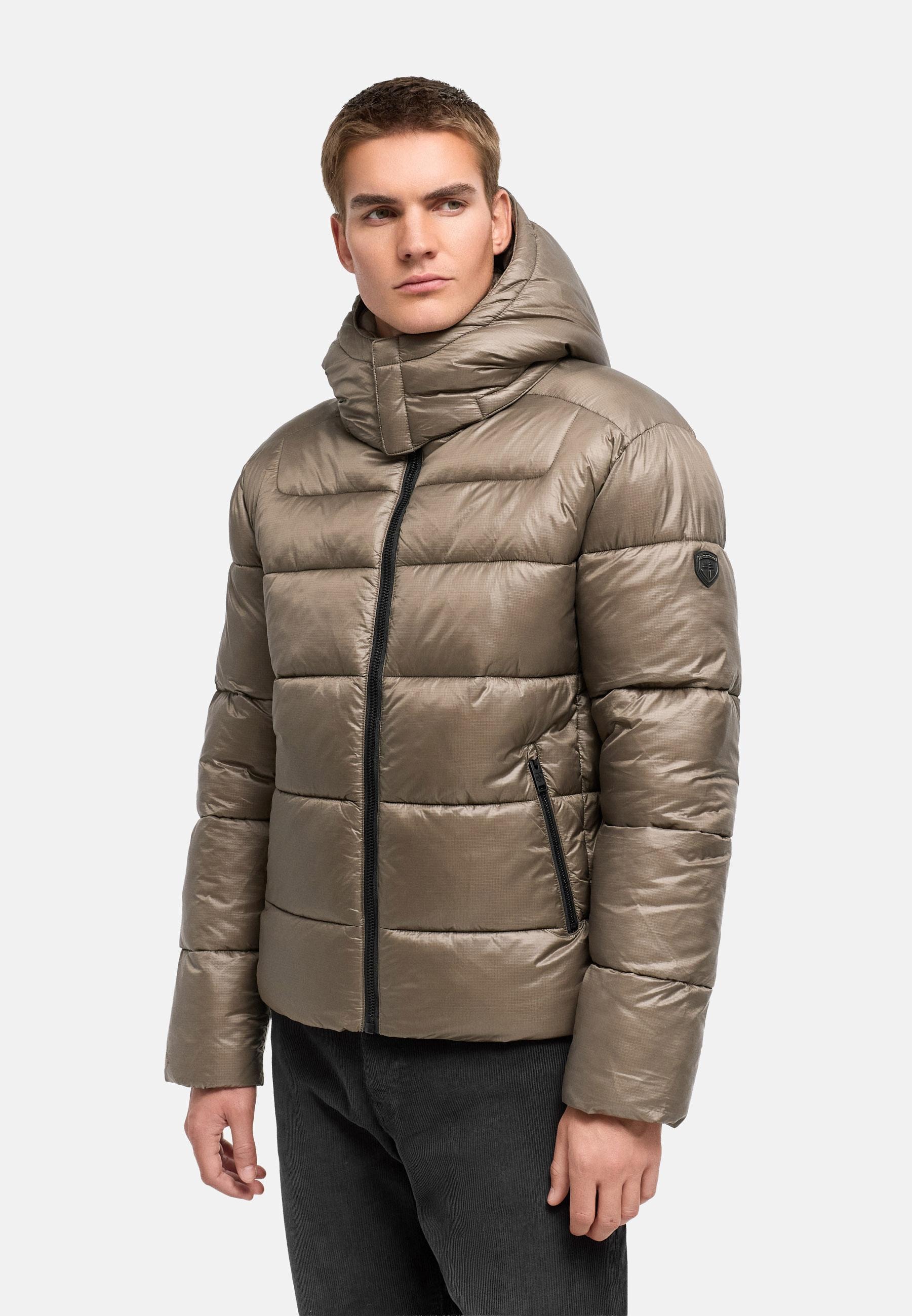 Stone Harbour Steppjacke »Steppjacke Ezioo XX« mit Kapuze Herren Winterjacke mit magnetischen Knöpfen