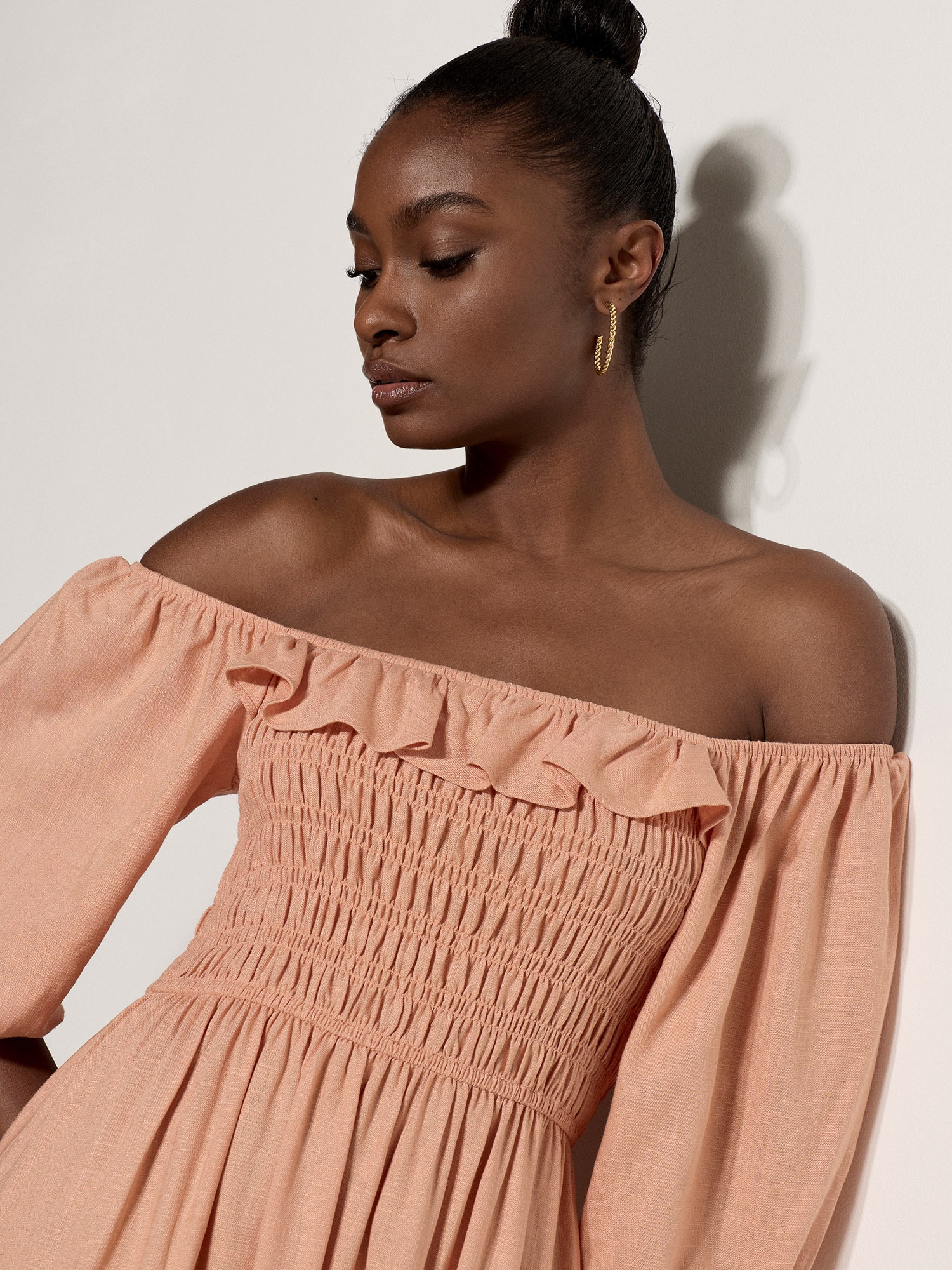 Apricot Maxikleid »Maxikleid« Gerafft