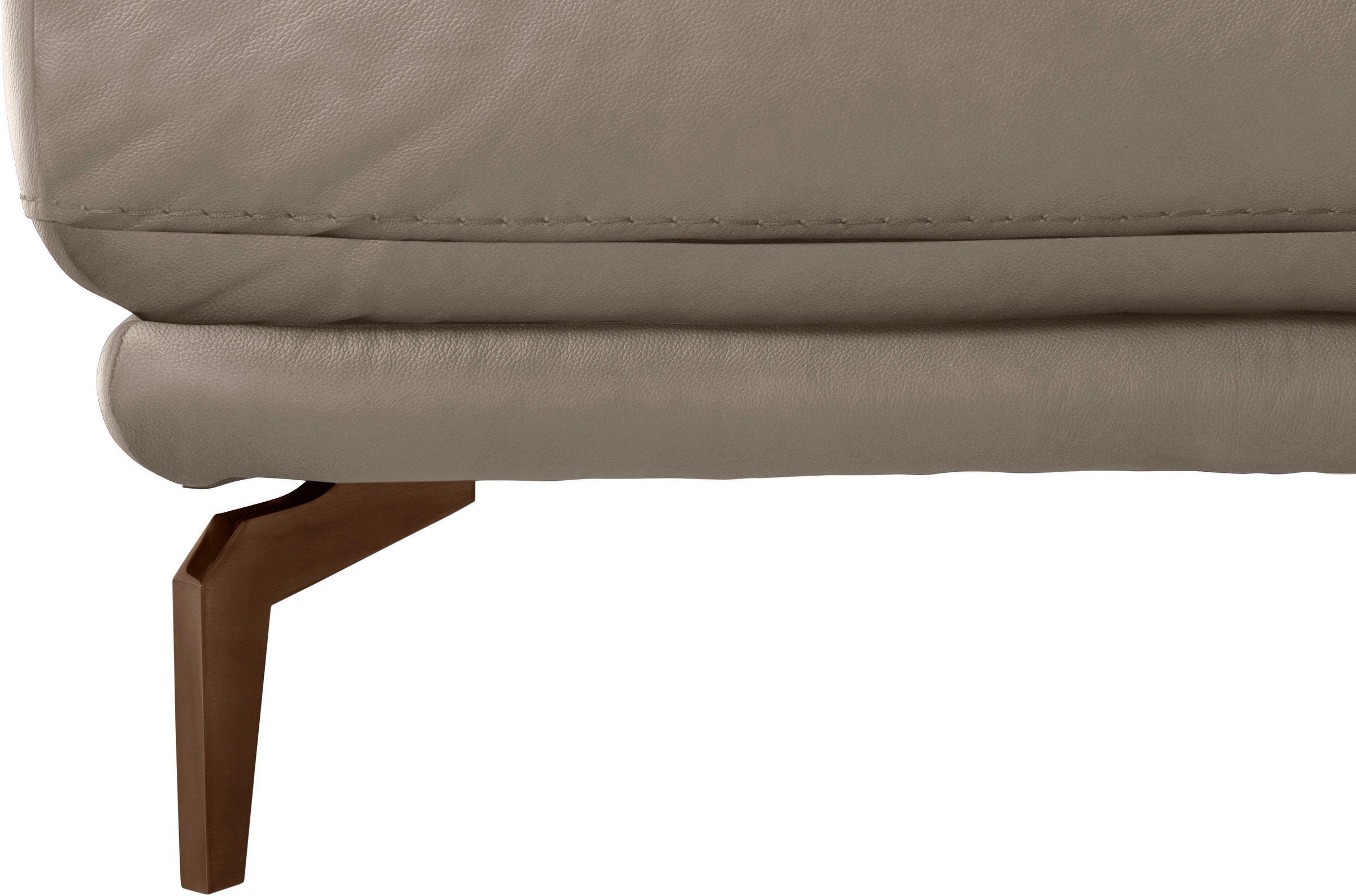 W.SCHILLIG Hocker »montanaa« mit Metallfüßen in Bronze pulverbeschichtet, Breite 141 cm