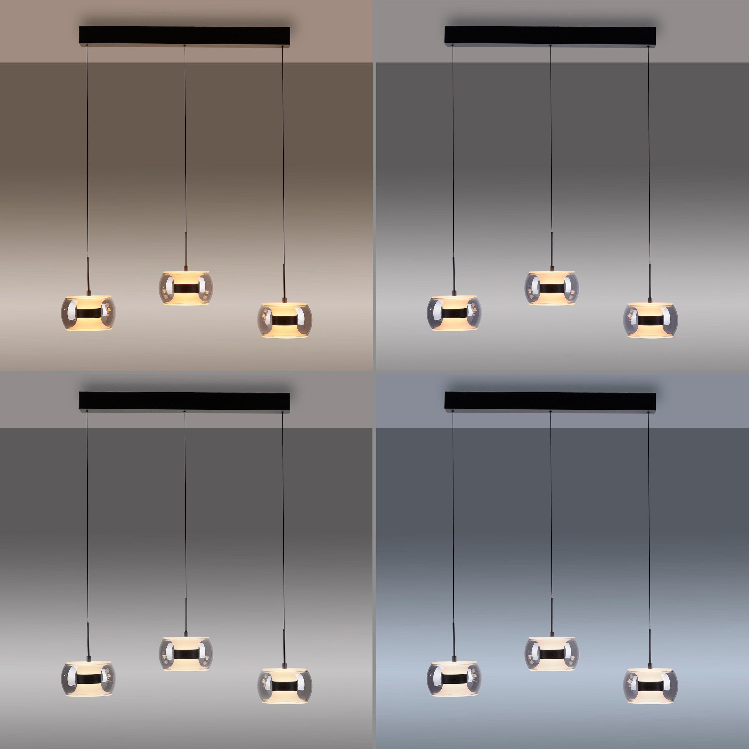 Paul Neuhaus LED Pendelleuchte »FUMEA« LED-Board 1 Stk. warmweiß - kaltweiß Comfort Lift, CCT(2200-5000K), 3-Stufen-Dimmung per Wandschalter