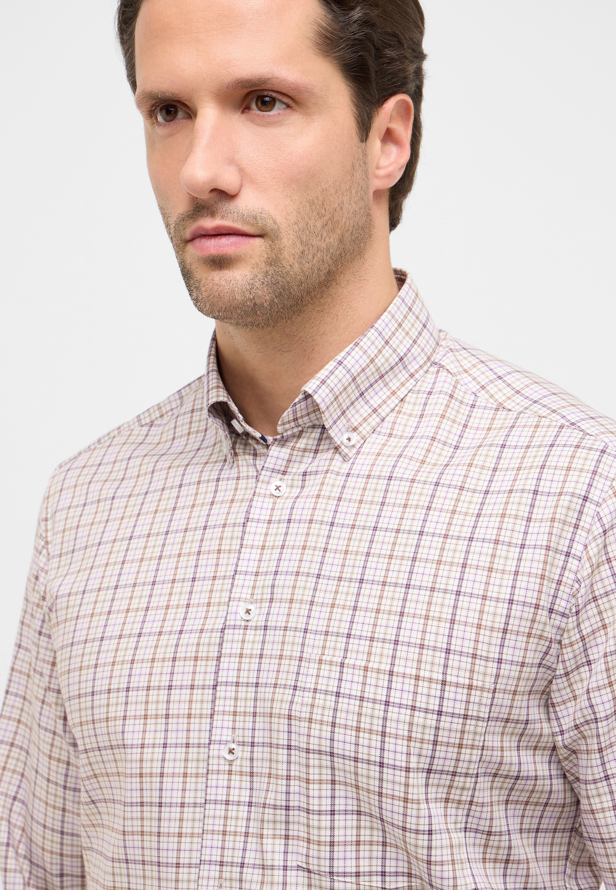 Eterna Langarmhemd »MODERN FIT« NON IRON (bügelfrei)