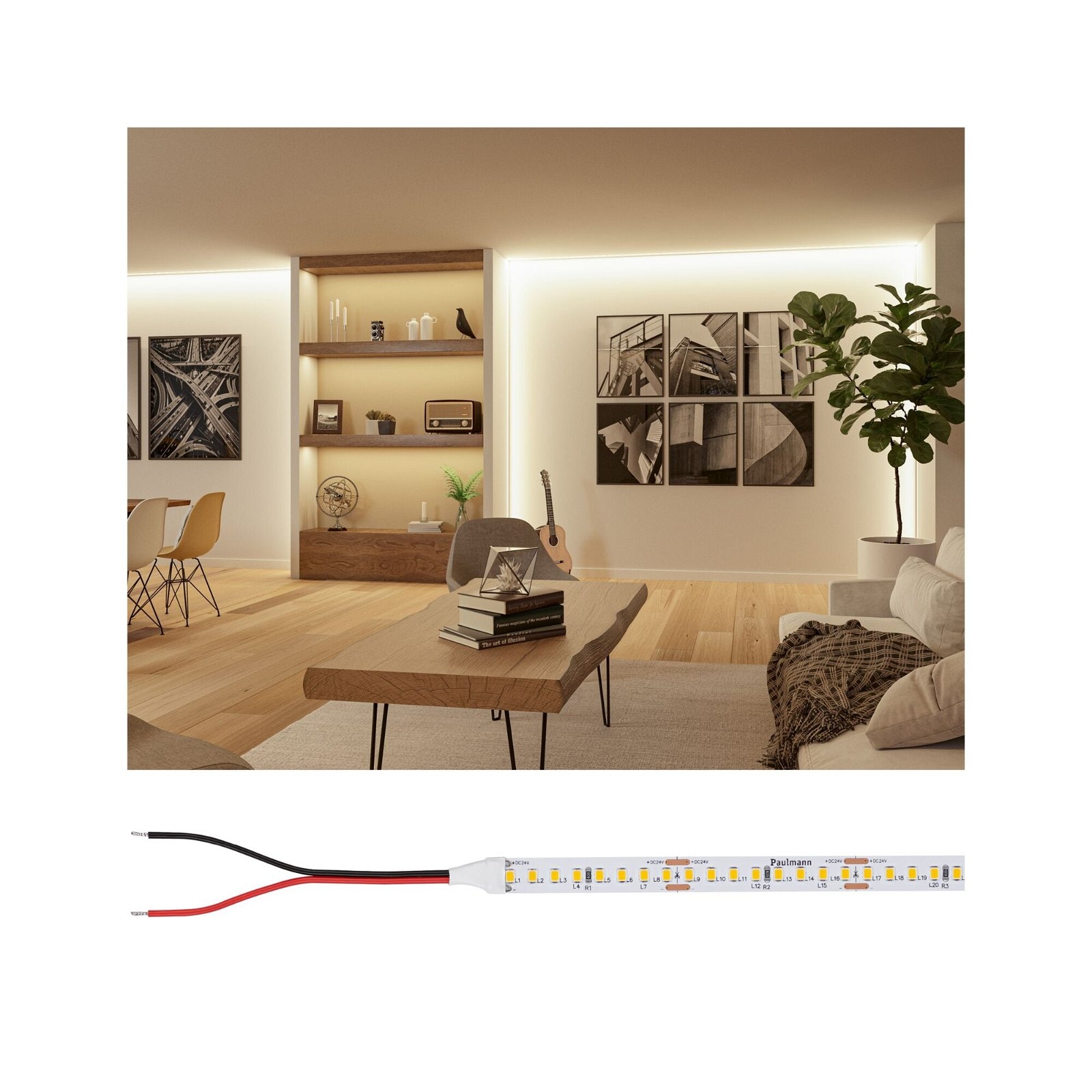 Paulmann LED-Streifen »Pro Strip Silver P150 5m 830 IP20 24V DC 50W«