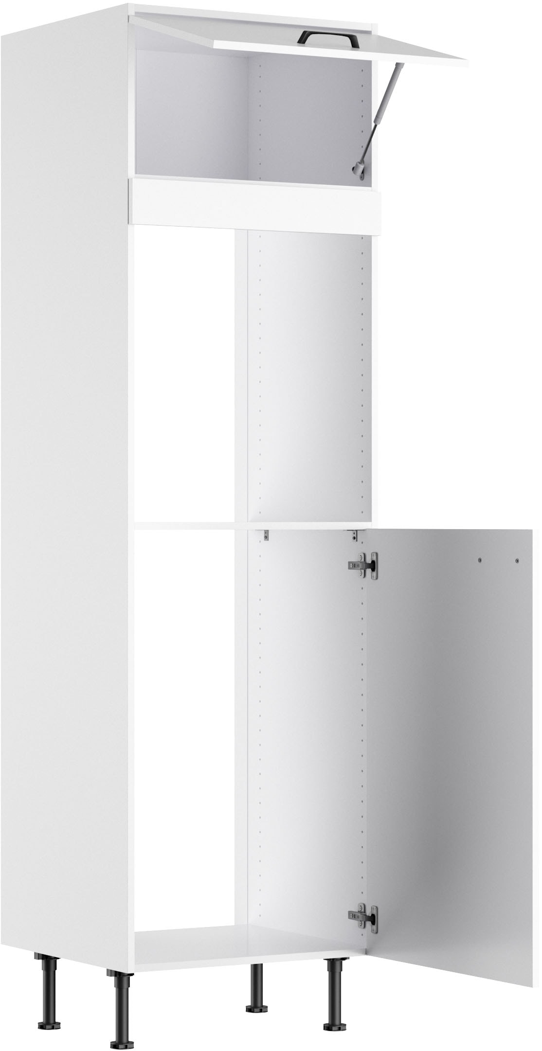 KOCHSTATION Backofen/Kühlumbauschrank »KS-Paula« 60 cm breit, 211 cm hoch, mit 1 Klappe, 1 Tür