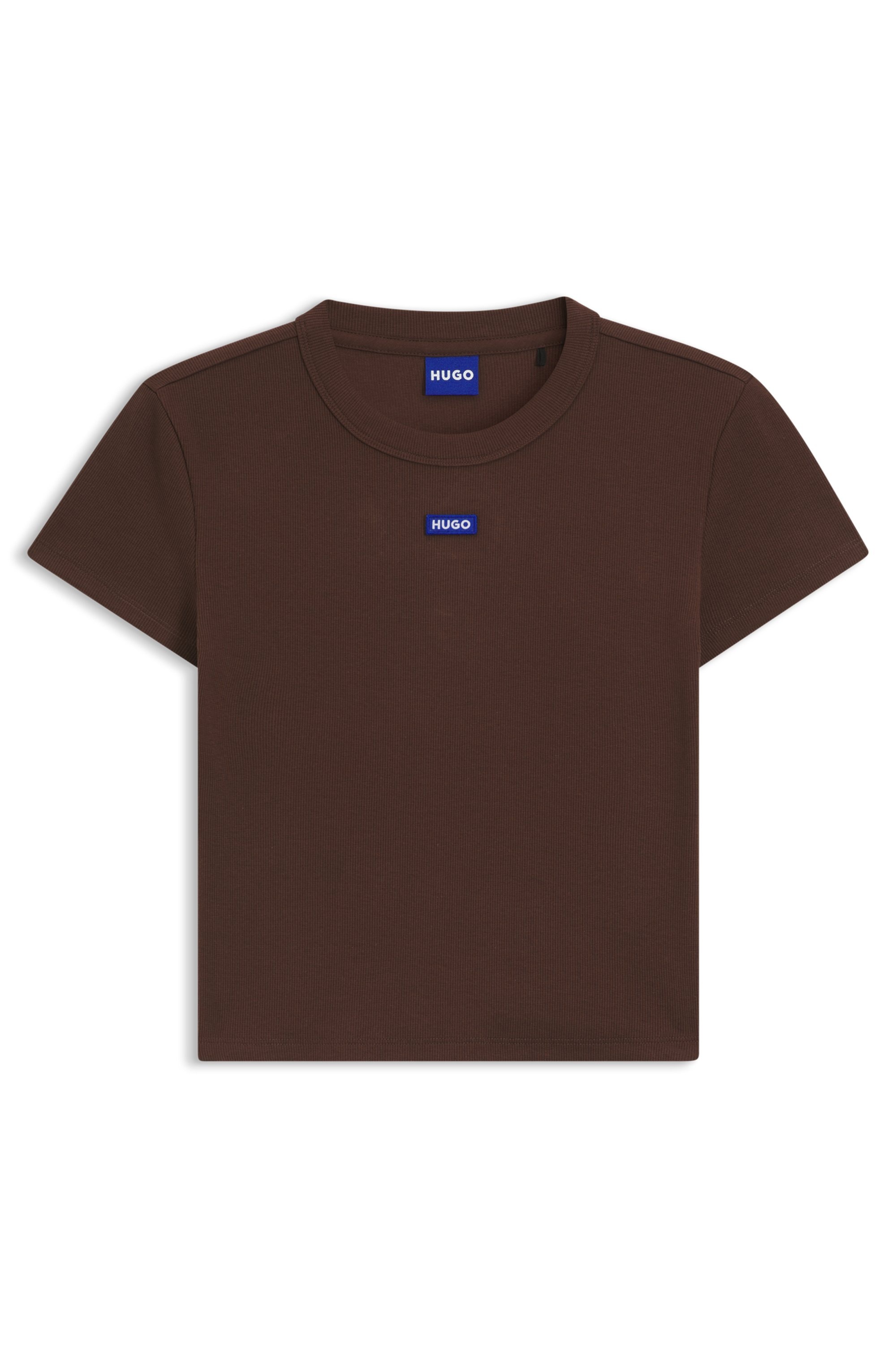 HUGO Blue T-Shirt »Baby Tee« in verkürzter Länge