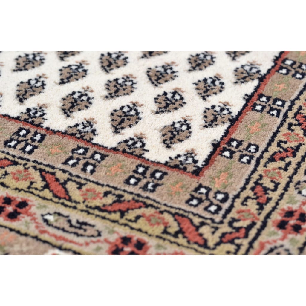 THEKO Orientteppich »Chandi Mir«, rund, reine Wolle handgeknüpft, mit Fransen