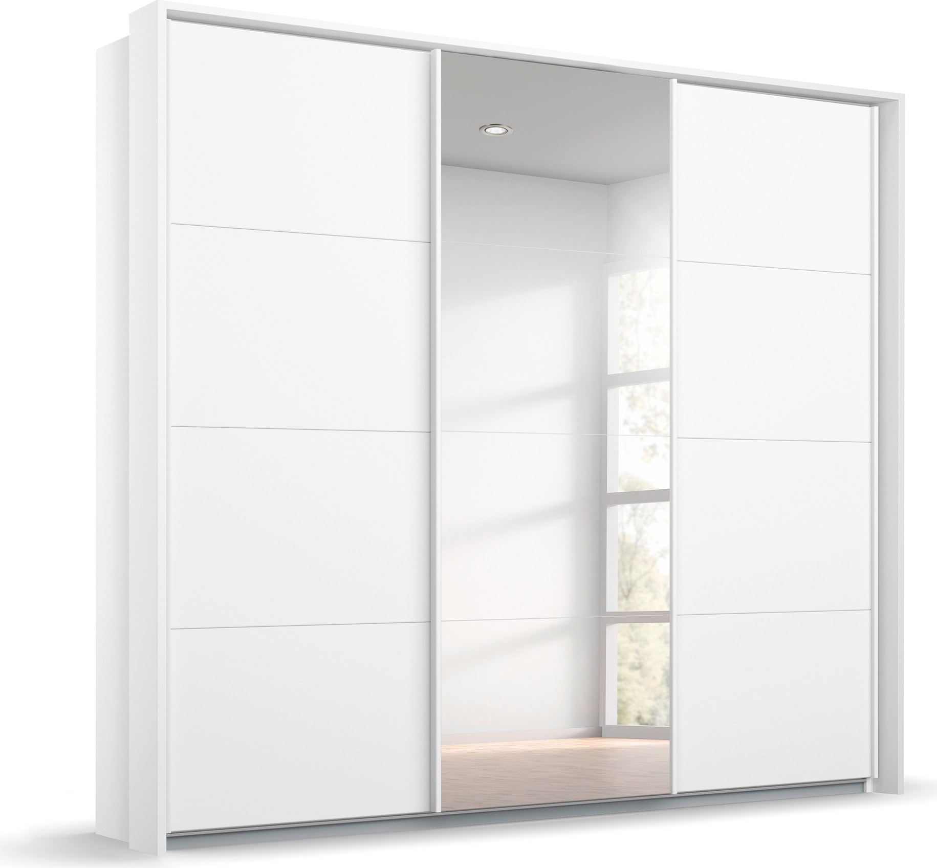OTTO home Kleiderschrank »Mehrzweckschrank Aktenschrank Möbel Mietswohnung Schlafzimmer OTELI« Breiten 211/278/323/368 cm Höhen 214/233 cm,  inkl. Passepartout optional mit Beleuchtung MADE IN GERMANY