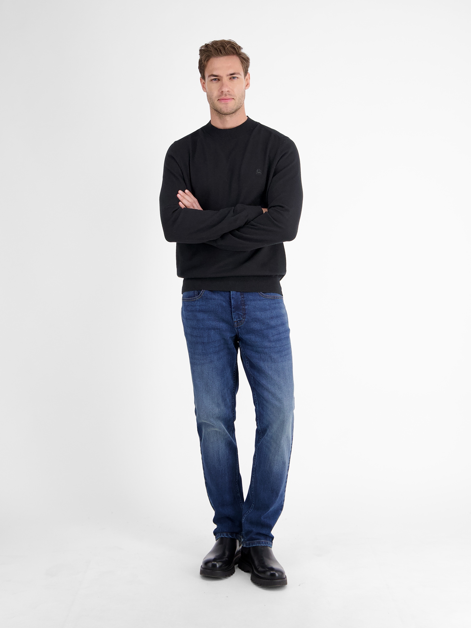 LERROS Strickpullover »LERROS Herren-Pullover mit Turtleneck«