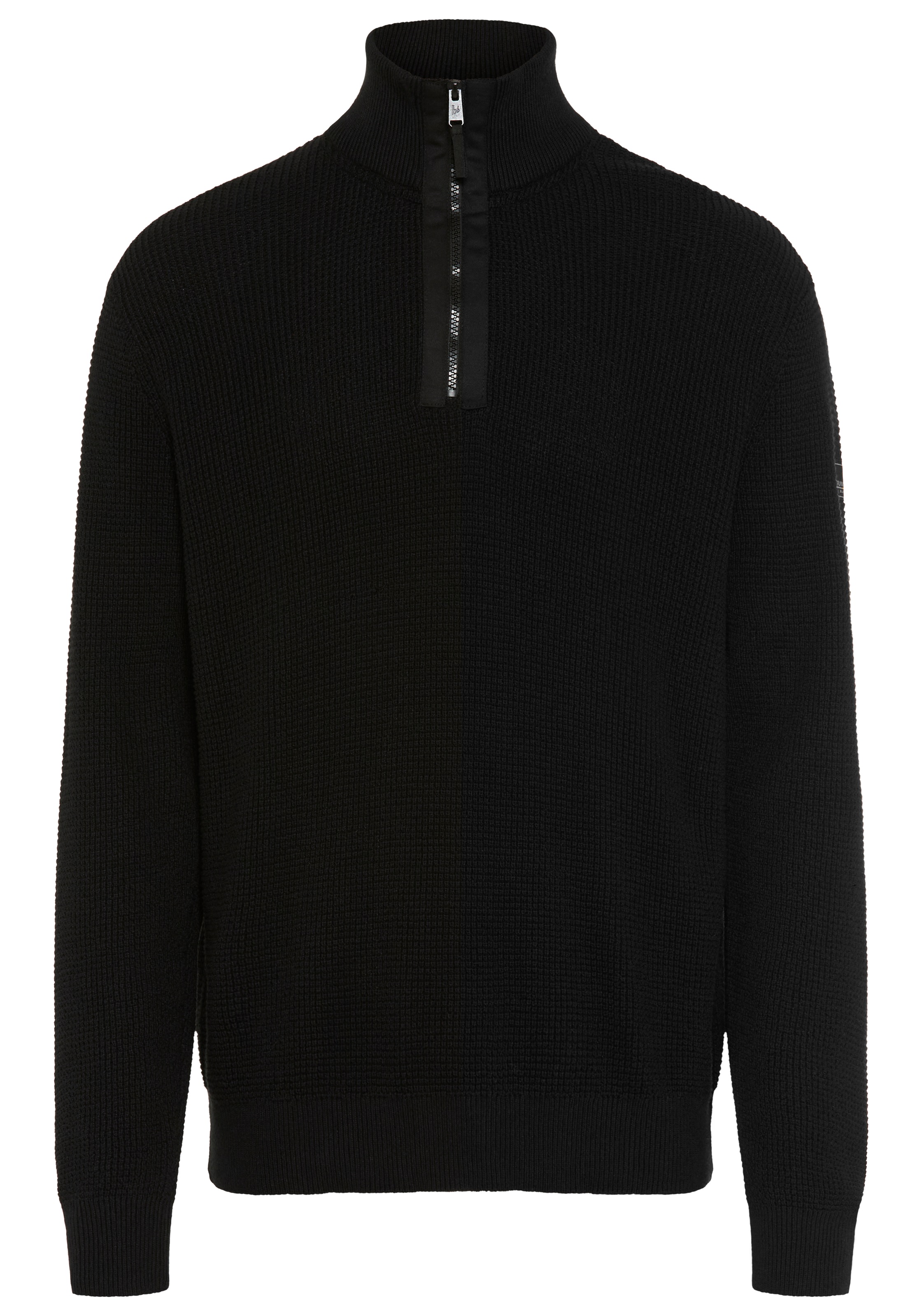 Bruno Banani Troyer »mit modischer Reißverschlussblende« Markante Strickstruktur trifft auf cleane Details.. modisch, elegant
