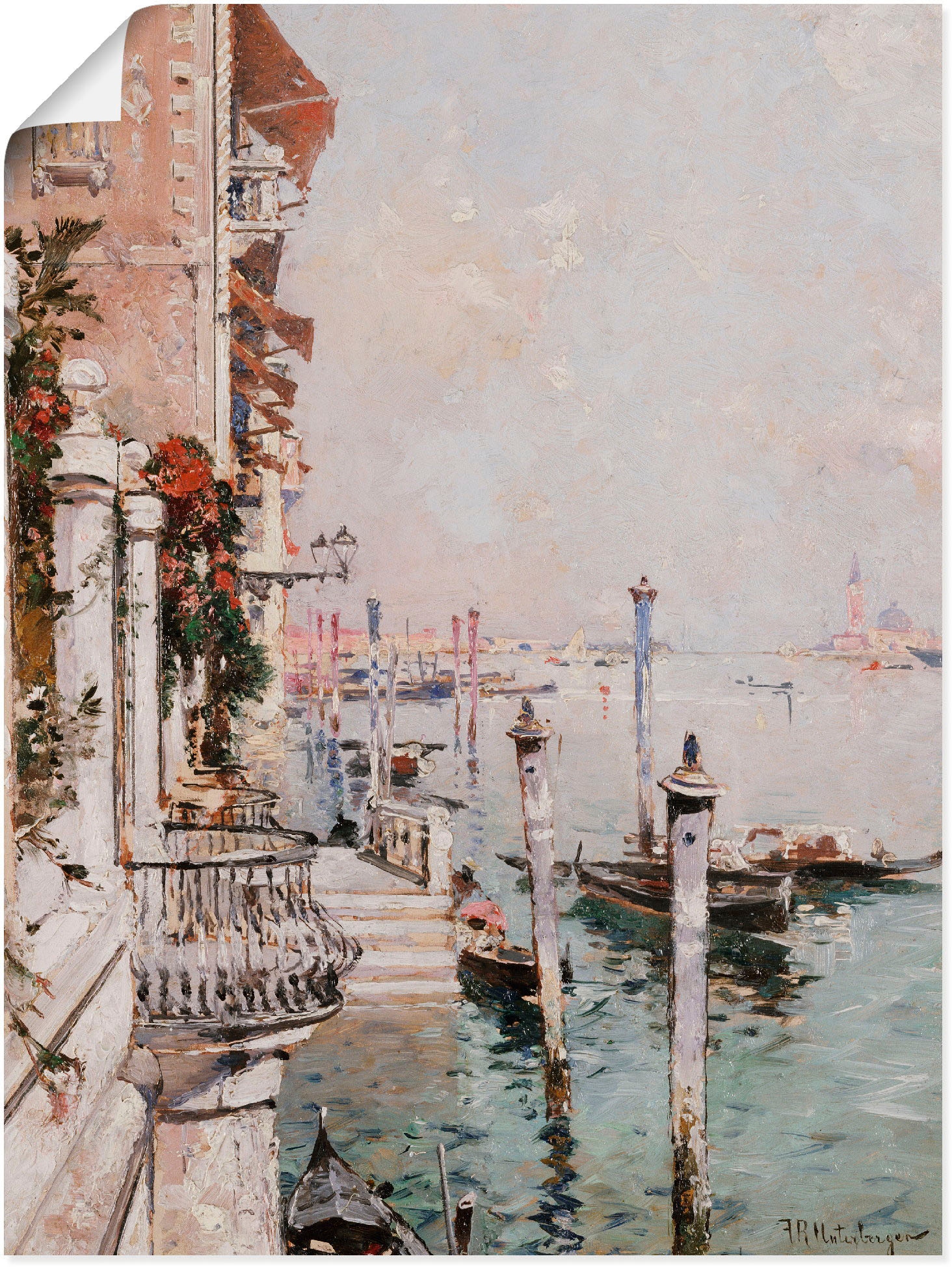 Artland Wandbild »Der Canal Grande, Venedig.«, Italien, (1 St.), als  Leinwandbild, Poster in verschied. Größen kaufen online bei OTTO