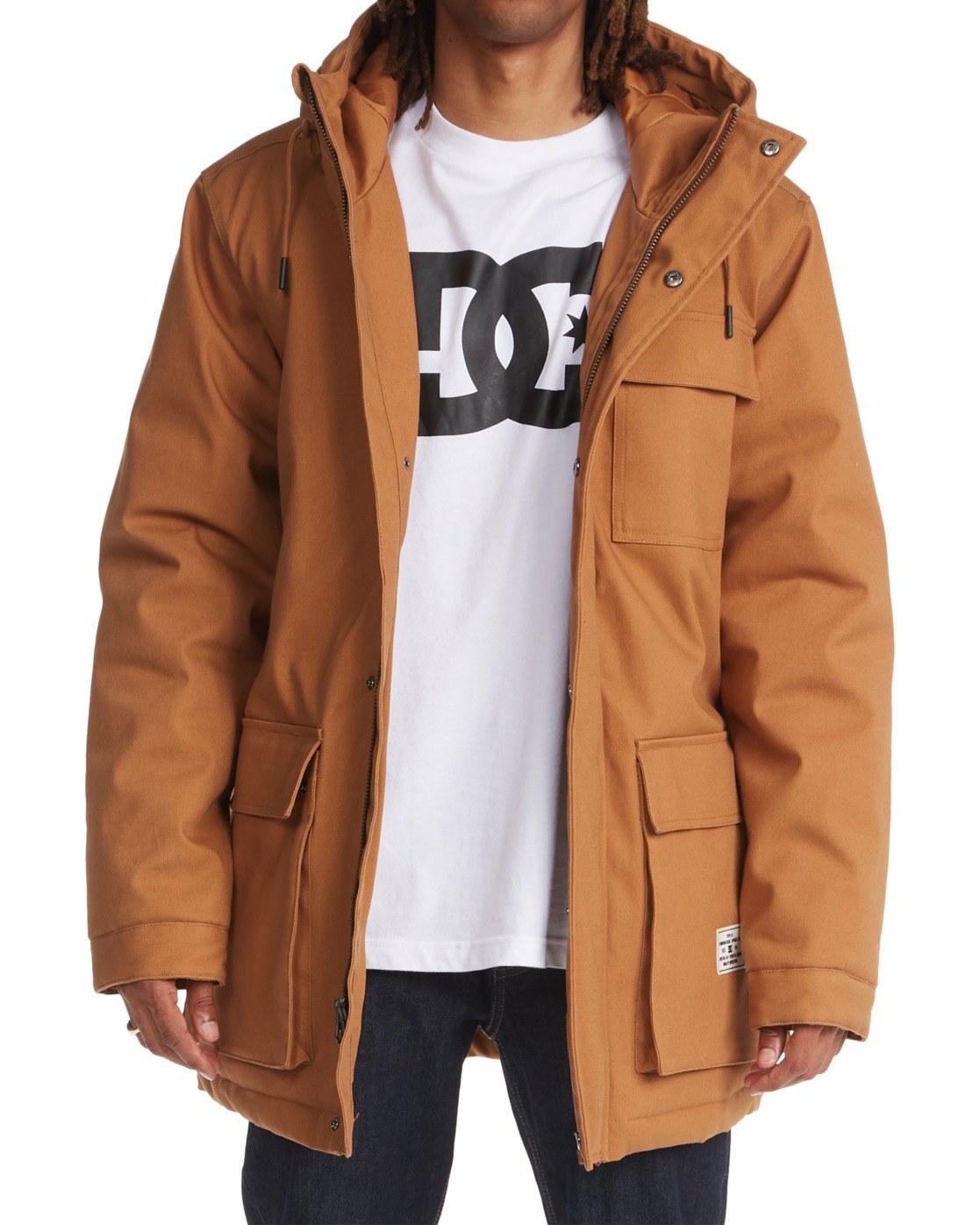 Dc Shoes Herren Parka »Canondale« mit Kapuze in orange, Größe XS