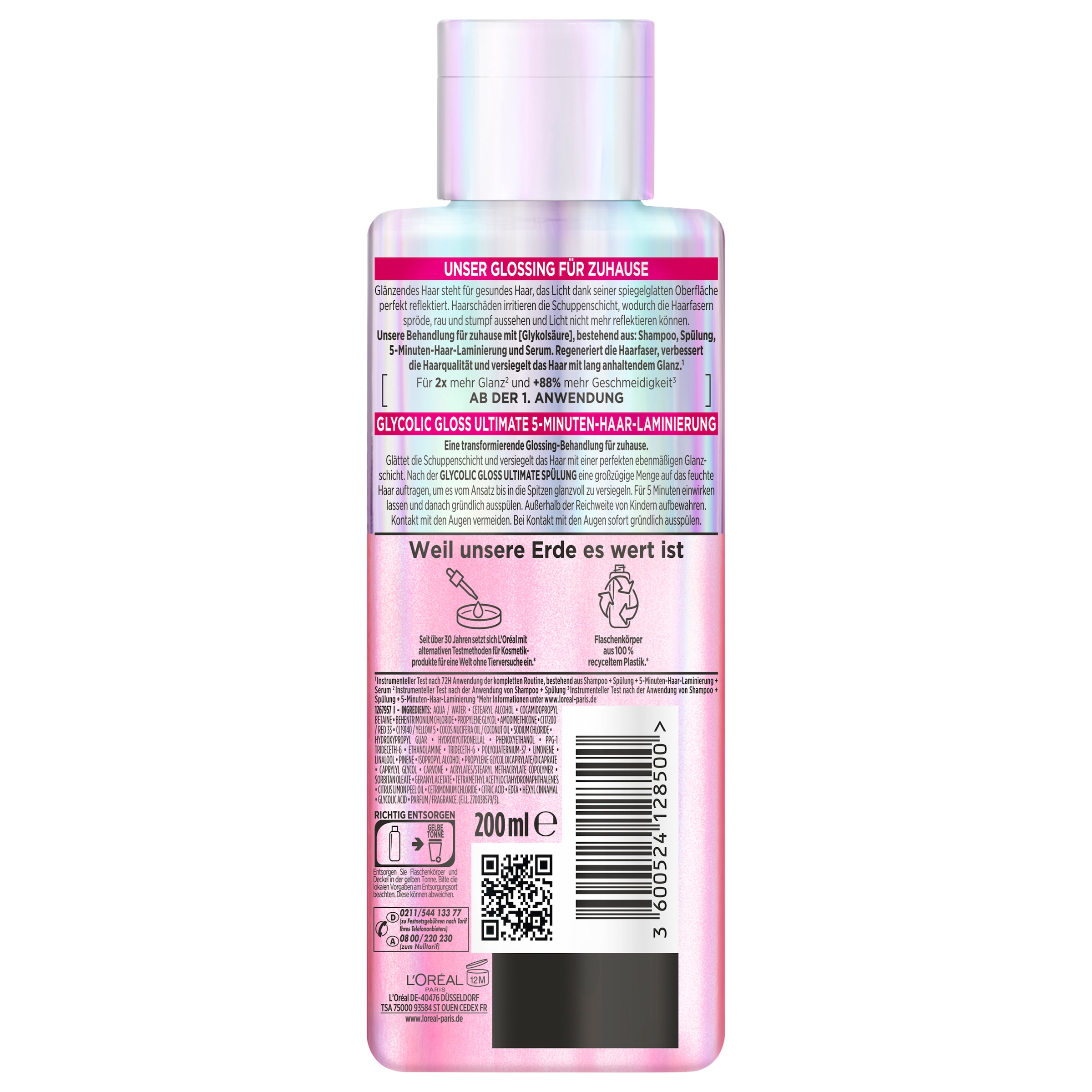 L'ORÉAL PARIS Haarkur »L'Oréal Paris Elvital Glycolic Gloss Haar-Laminierung«