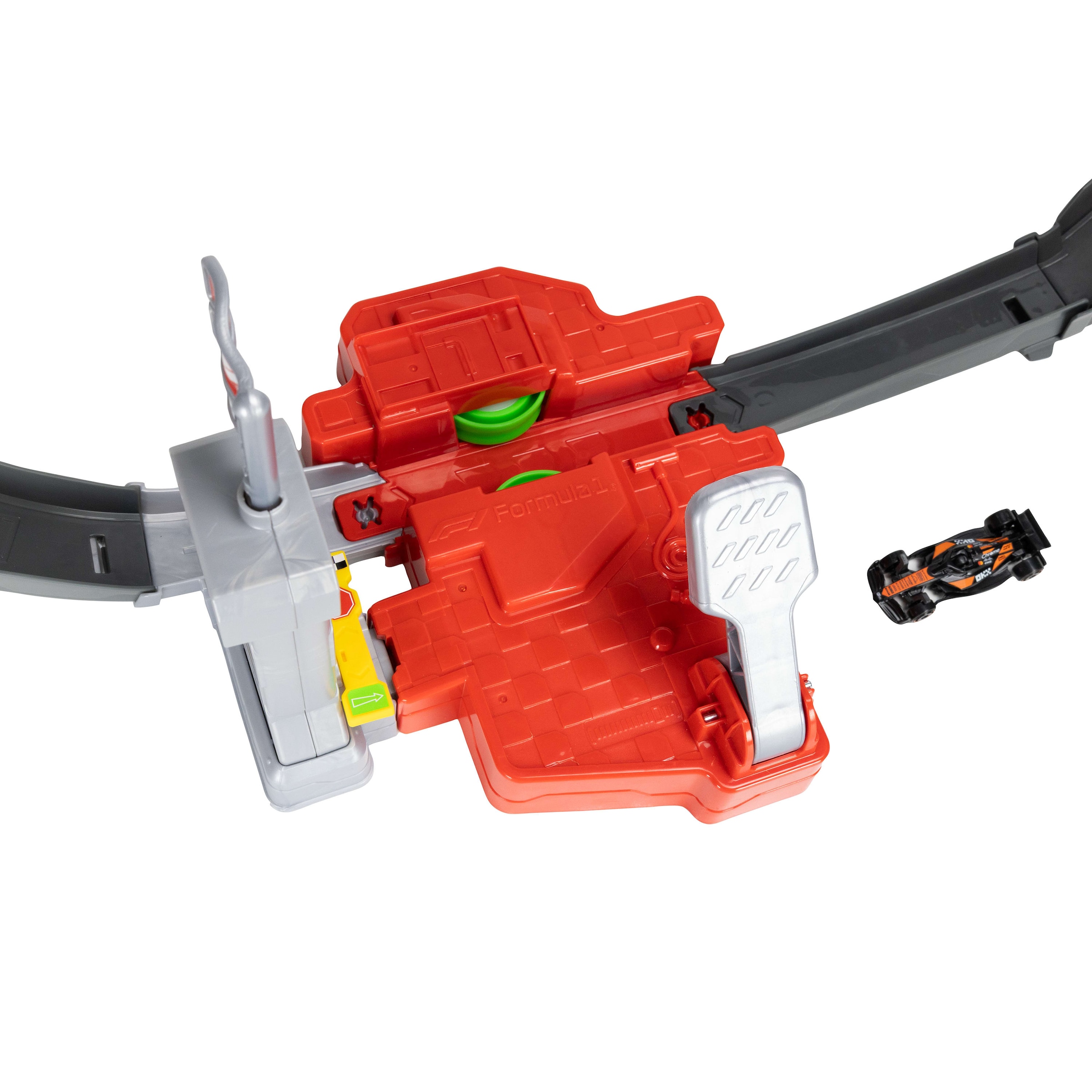Hot Wheels Autorennbahn »Racing Formel-1-Rennstrecke-Trackset« mit 3 Die-Cast-Spielzeugautos im Maßstab 1:64