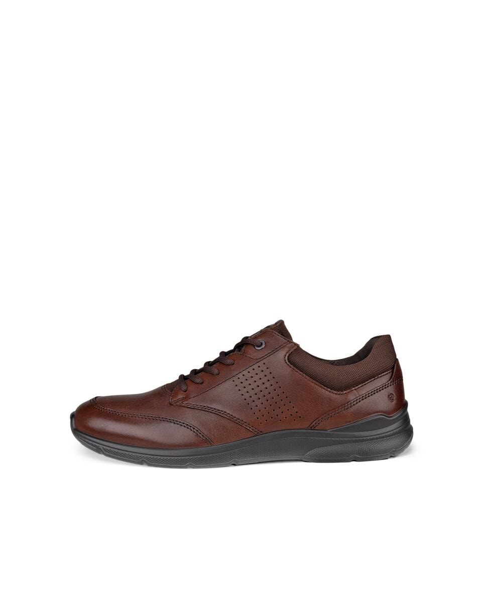 Ecco Schnürschuh »Irving«, Freizeitschuh, Halbschuh, Schnürschuh mit gepolstertem Schaftrand