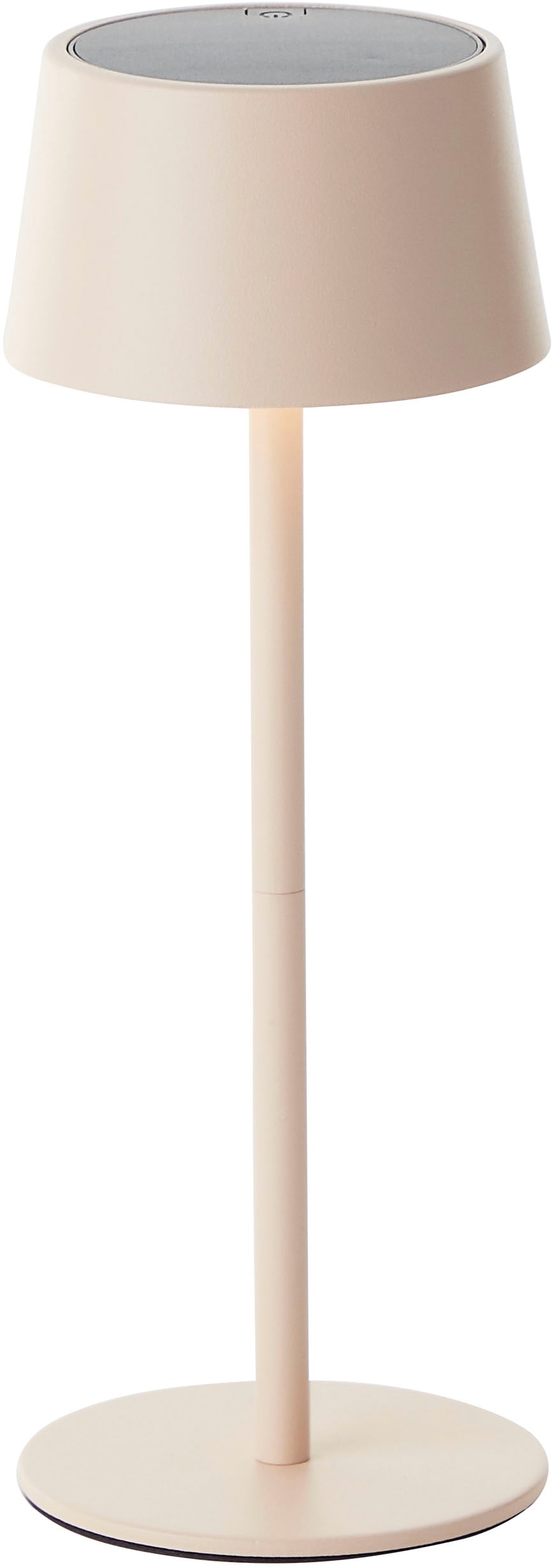 Brilliant LED Außen-Tischleuchte »Viani« LED-Modul 1 Stk. Warmweiß Kabellos, Solar & USB, H 25 cm, 170 lm, höhenverstellbar, 3000 K