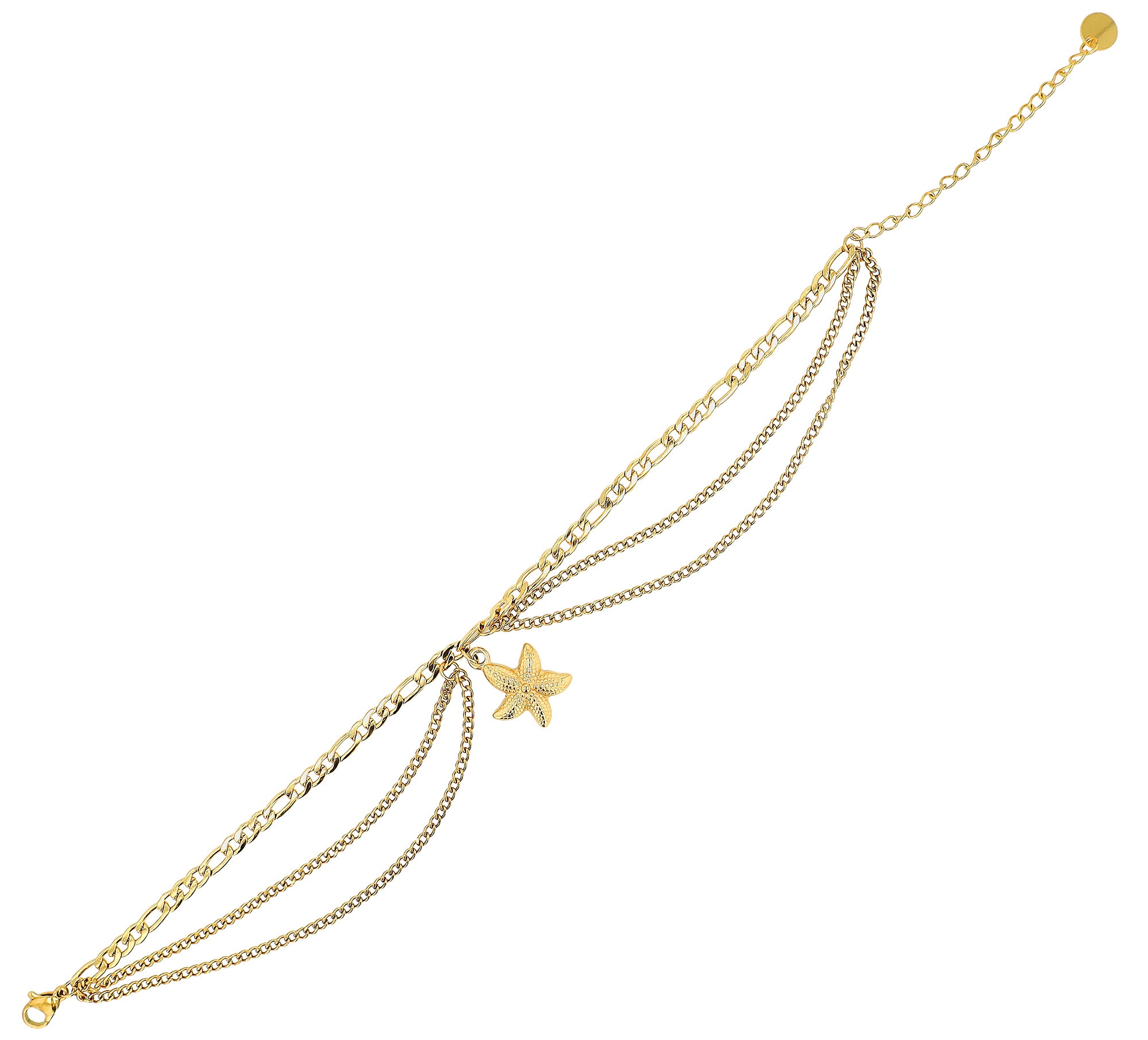 Adelia´s Fußkette »Edelstahl Fußkettchen Stern«