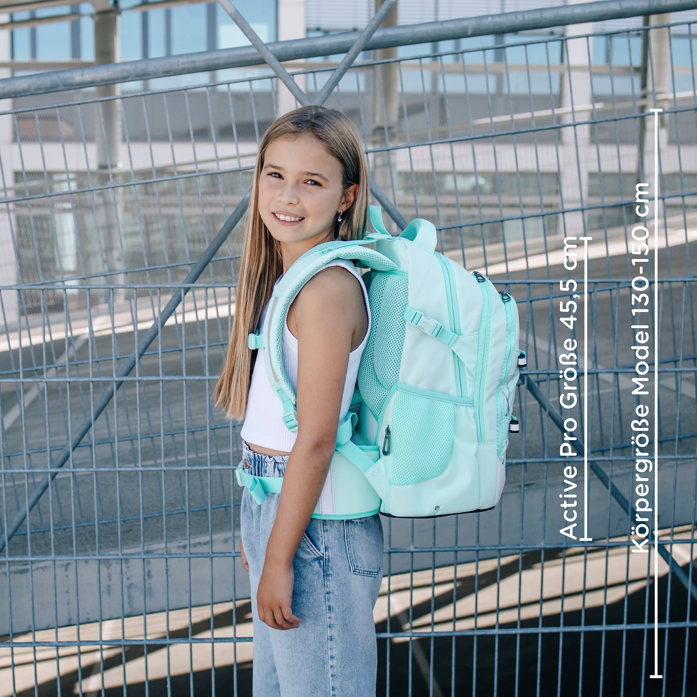 neoxx Schulrucksack »Active Pro, Mint To Be«