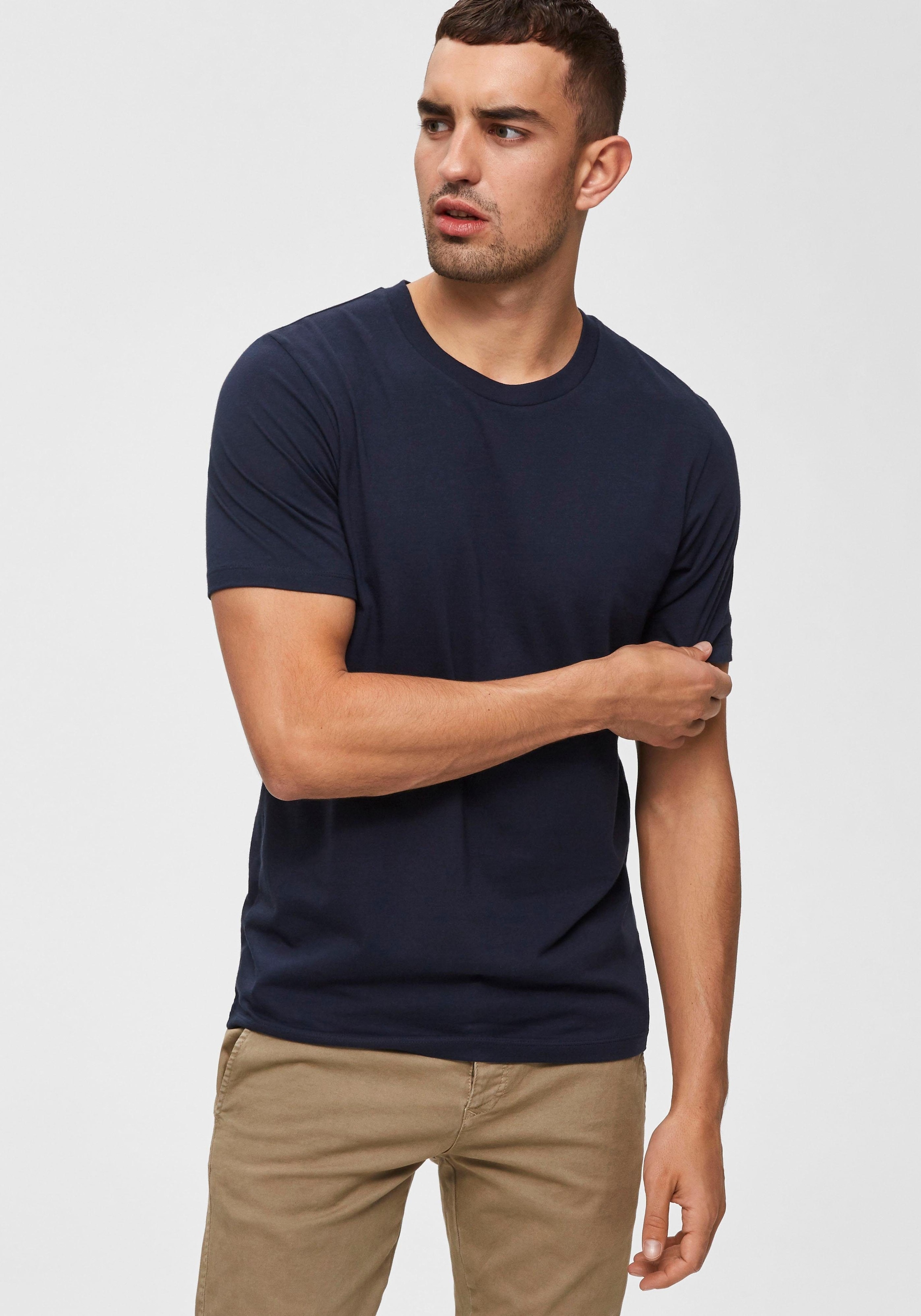 Rabatt 58 % Grau L HERREN Hemden & T-Shirts Stricken Selected T-Shirt 