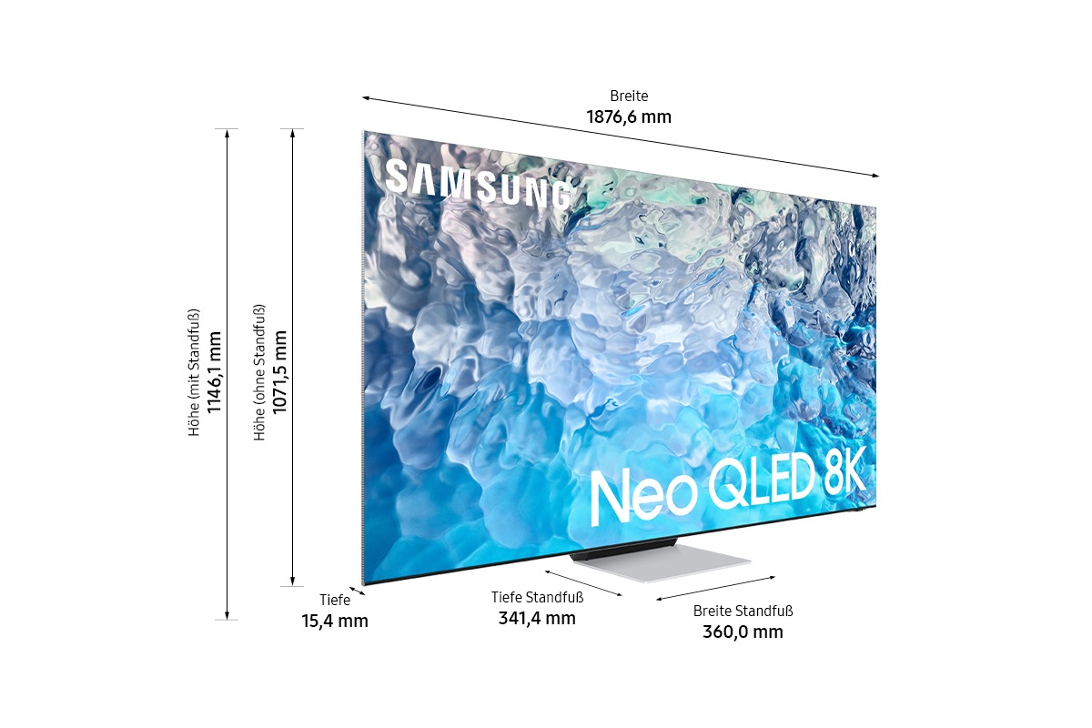 Samsung QLED-Fernseher »GQ85QN900BT«, 8K, Smart-TV, Quantum Matrix Technologie Pro mit Neural Quantum 8K,HDR 4000
