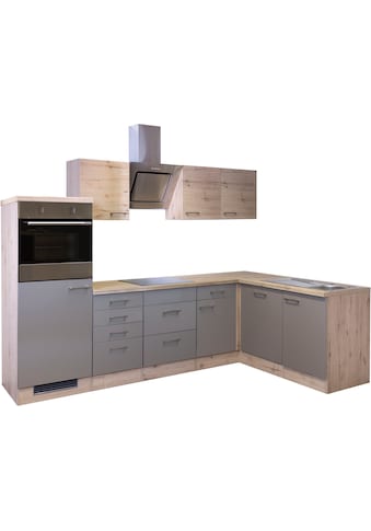 Küche »Riva«, wahlw. mit E-Geräten, Stellmaß 280x170 cm