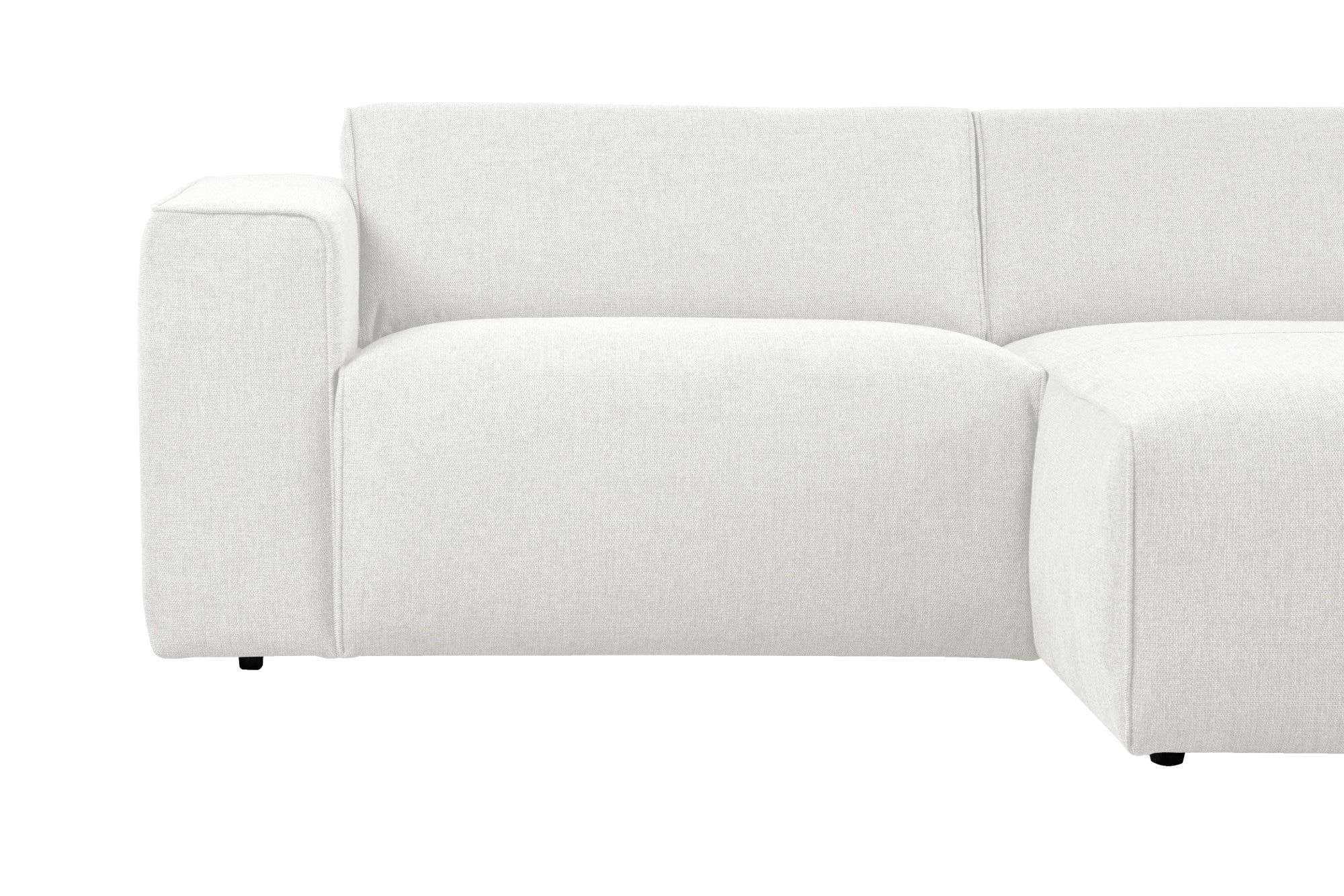 andas Ecksofa »Noord mit Kedernaht, Breite 234 cm«, mit Kedernaht, Breite 234 cm, Cord, Struktur, Webstoff