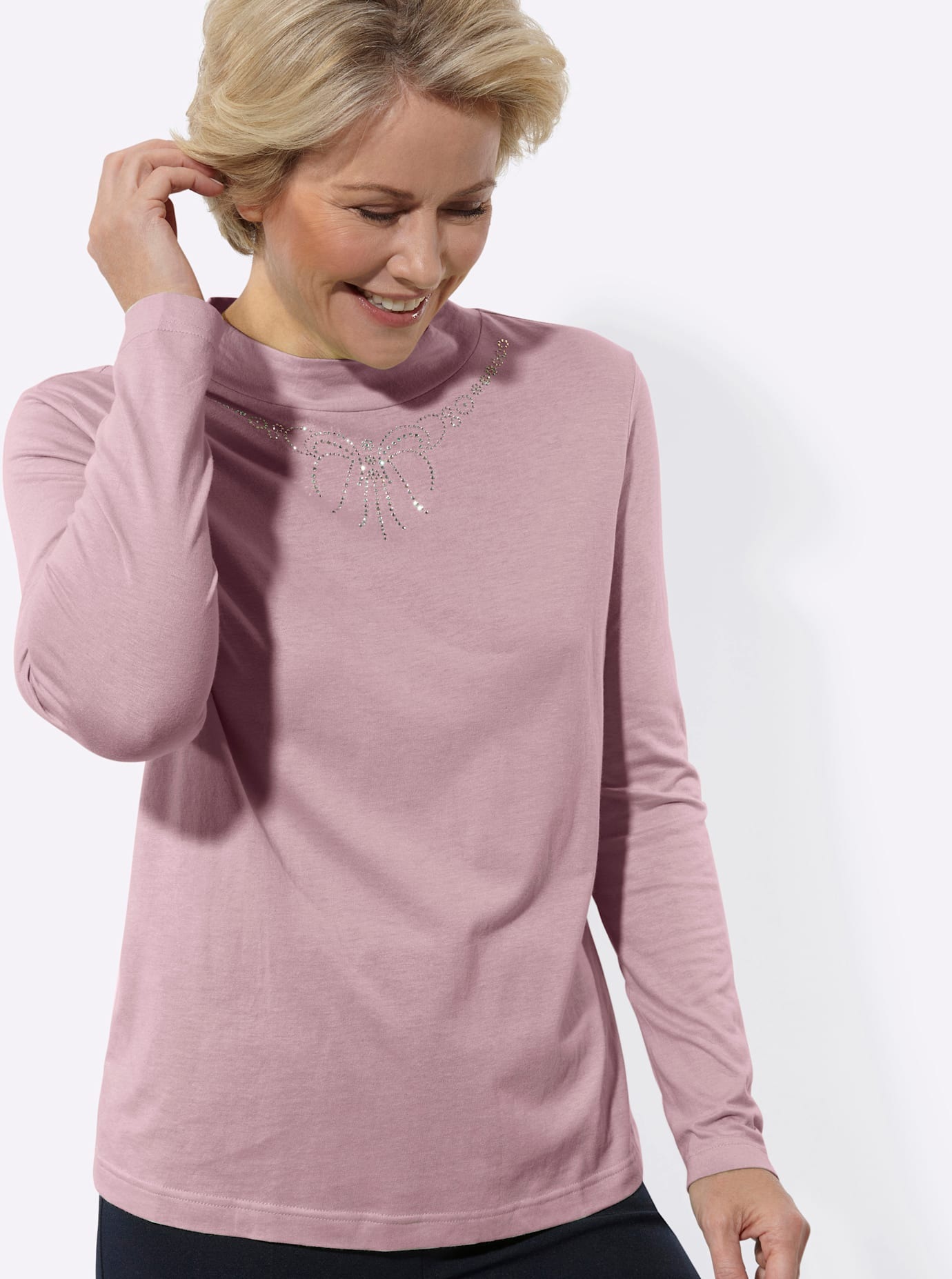 Classic Langarmshirt »Stehkragen-Shirt« 1
