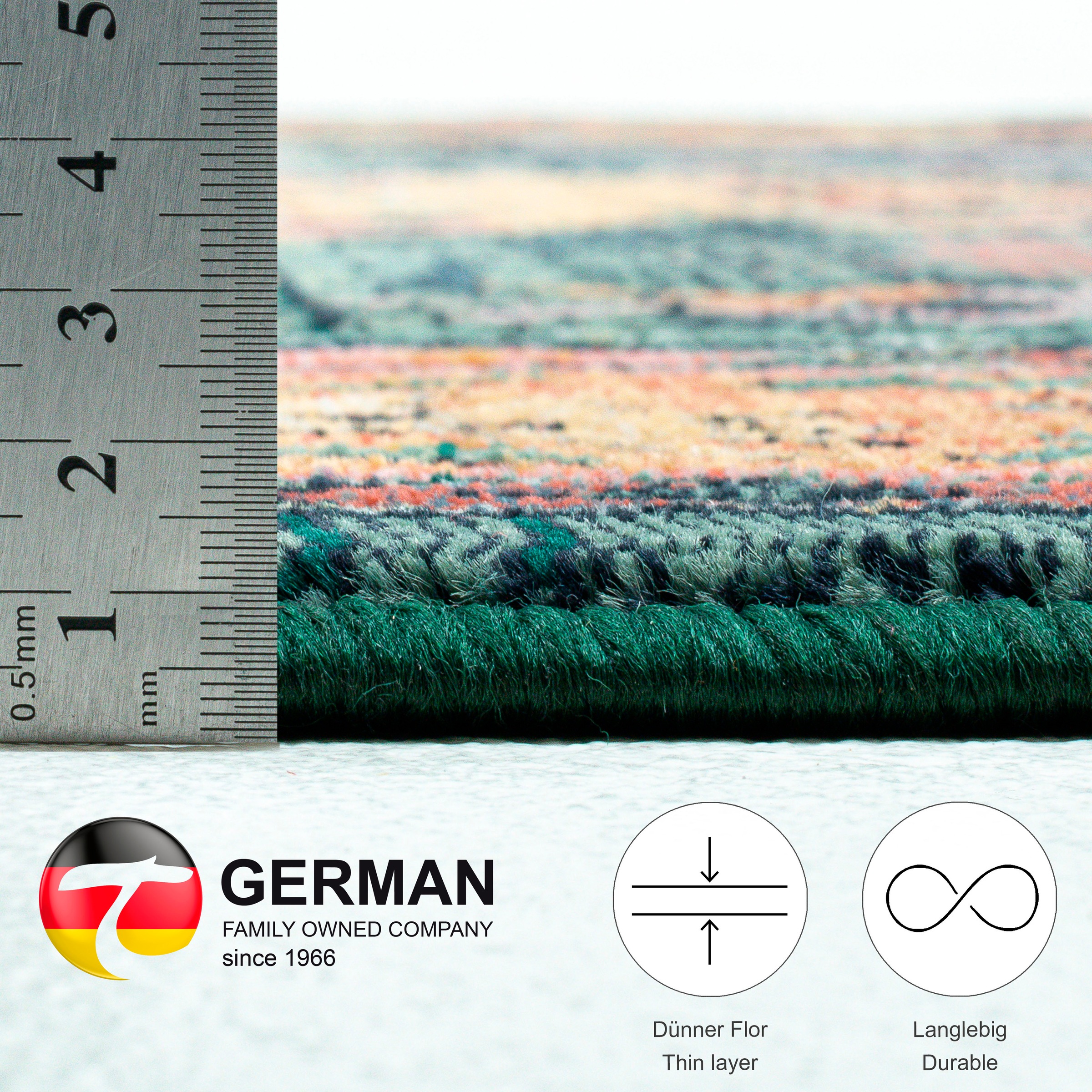 THEKO Teppich »Gabiro 13«, rechteckig, 10 mm Höhe, gewebt, Orient-Optik, ideal im Wohnzimmer & Schlafzimmer