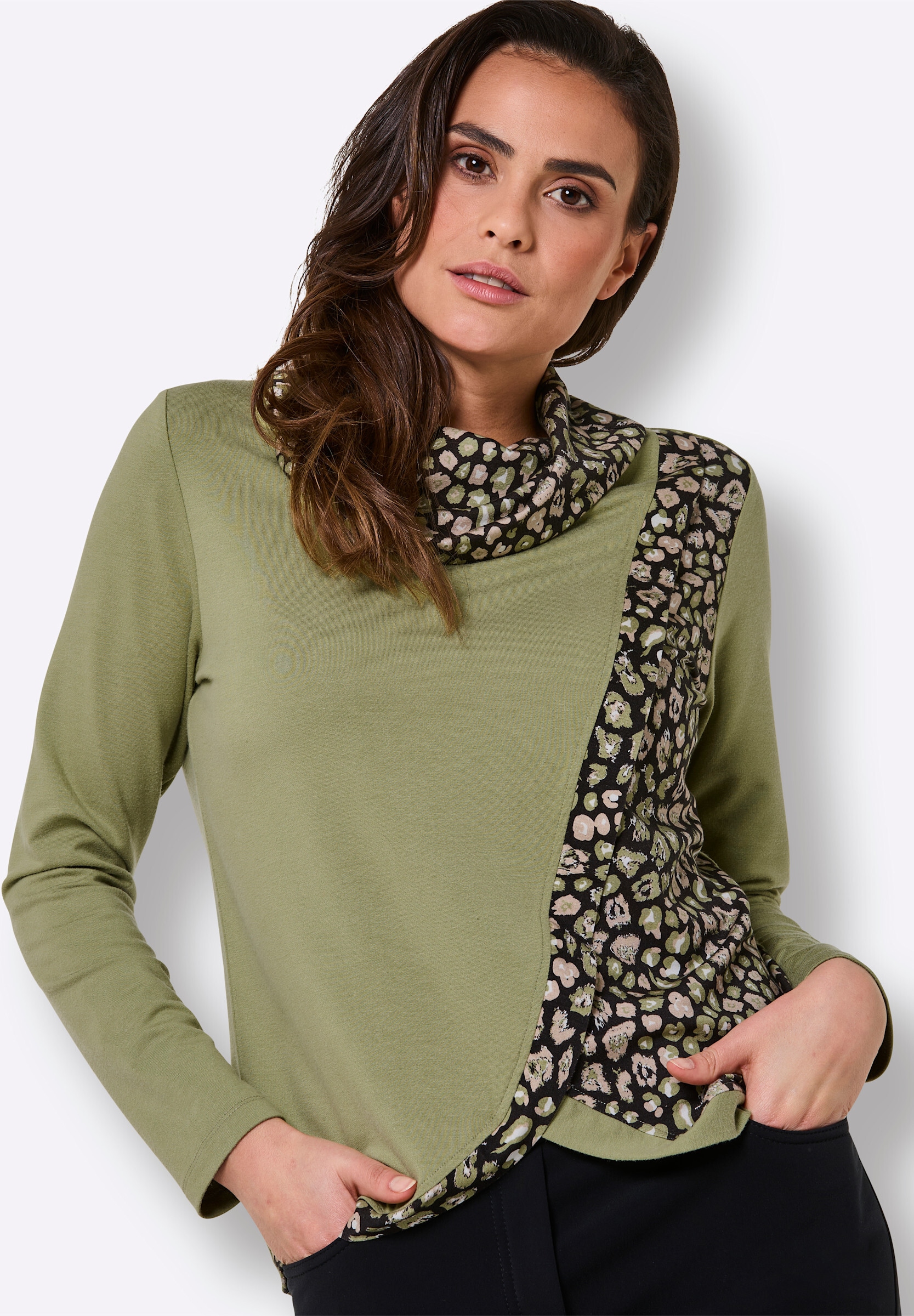 creation L T-Shirt »Lyocell-Shirt Rollkragenshirt in TENCEL-Qualität von Lenzing«