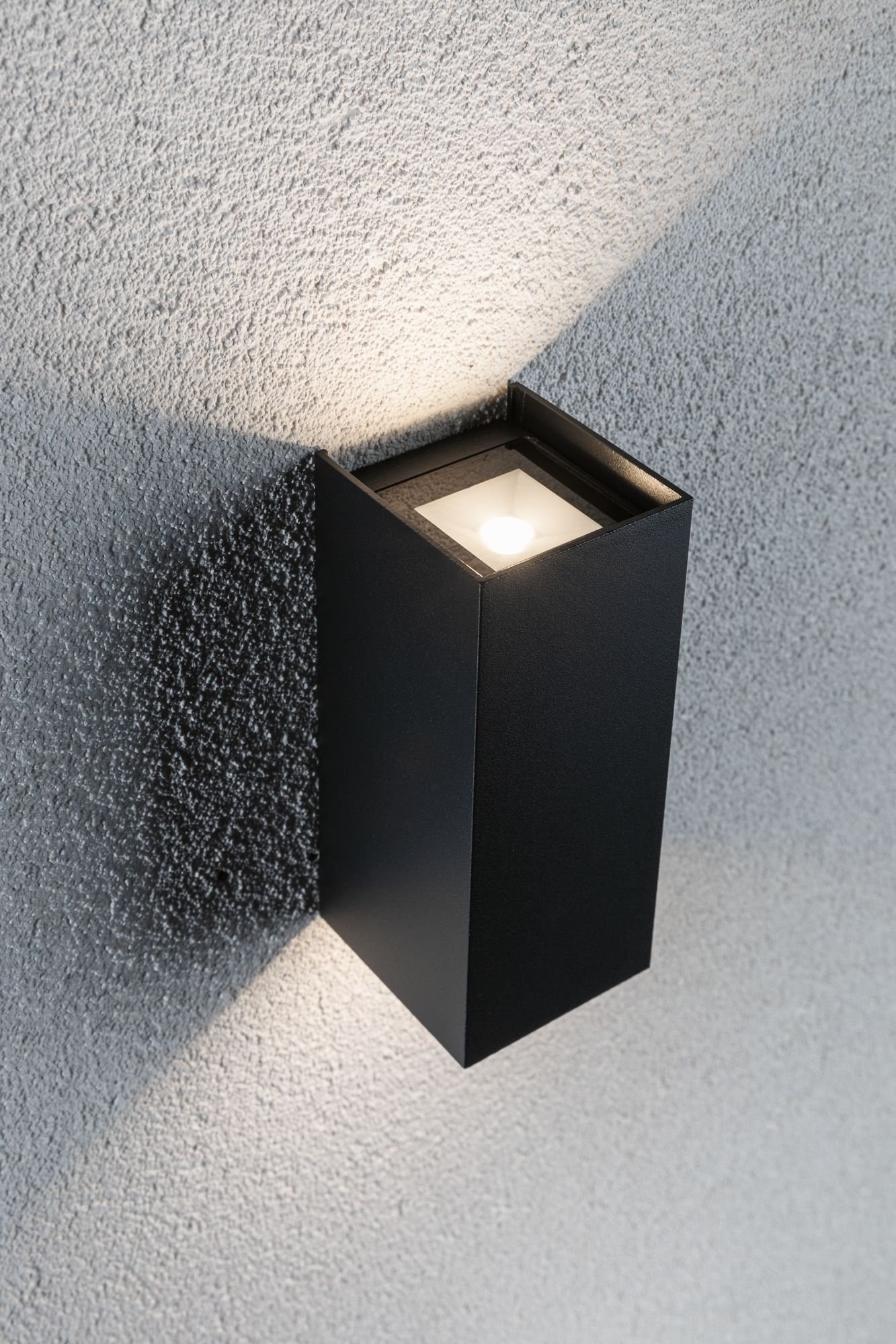 Paulmann LED Außen-Wandleuchte »Flame eckig 65x70mm 3000K 2x2,8W 2x290lm 230V Anthrazit Aluminium«, 2 flammig, IP44